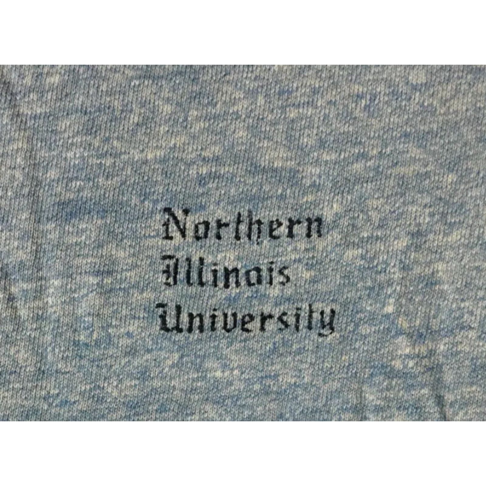 Vintage VINTAGE NIU Shirt S USA Track Grunge 70s 80s 90s College Football University Retro Graphic Tee Mens Blue Short Sleeve Crew Neck Single Stitch Size US S / EU 44-46 / 1 - 2 Thumbnail