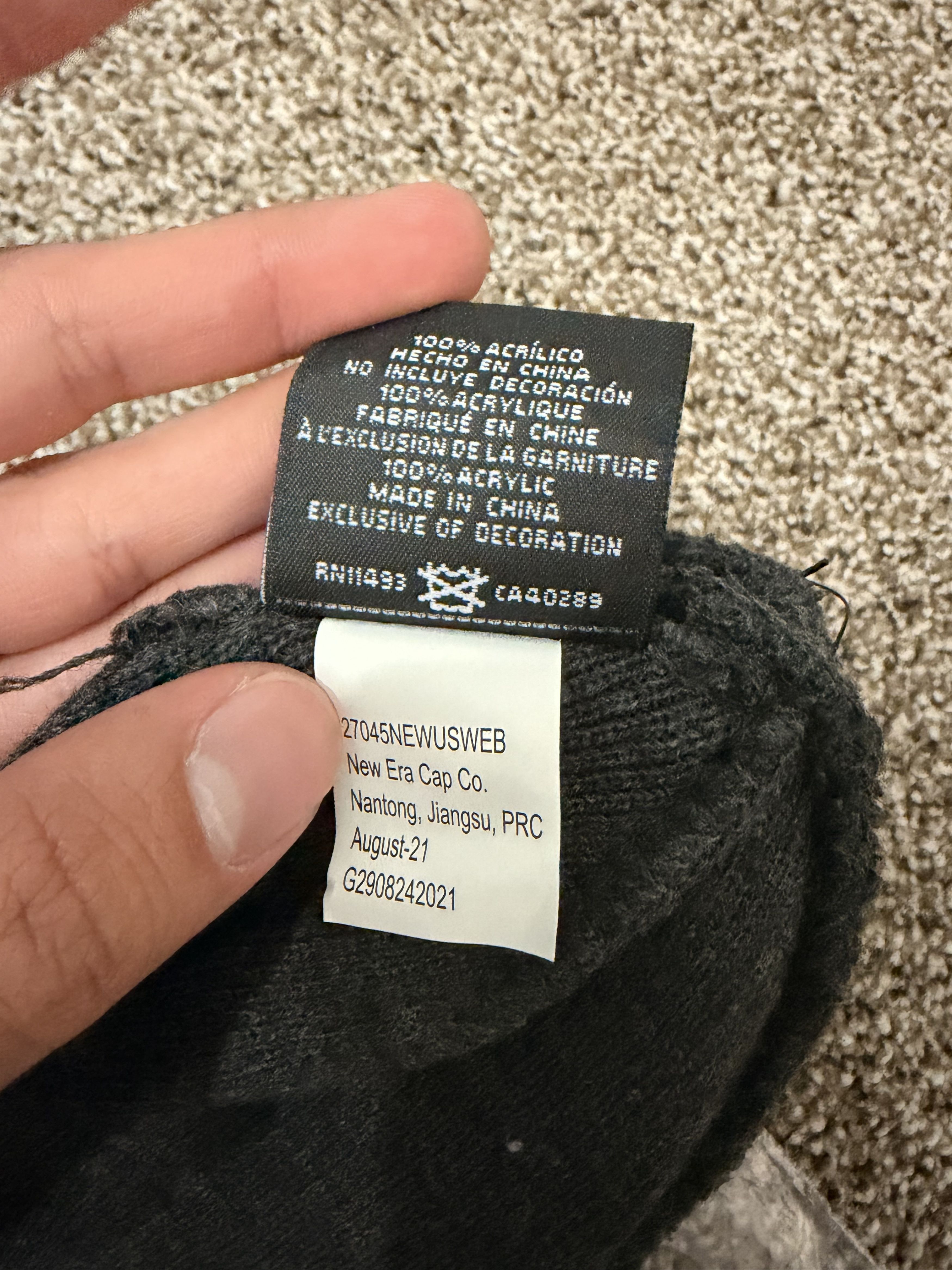 Supreme Supreme New Era Box Logo Beanie (FW21) Charcoal Size ONE SIZE - 3 Thumbnail
