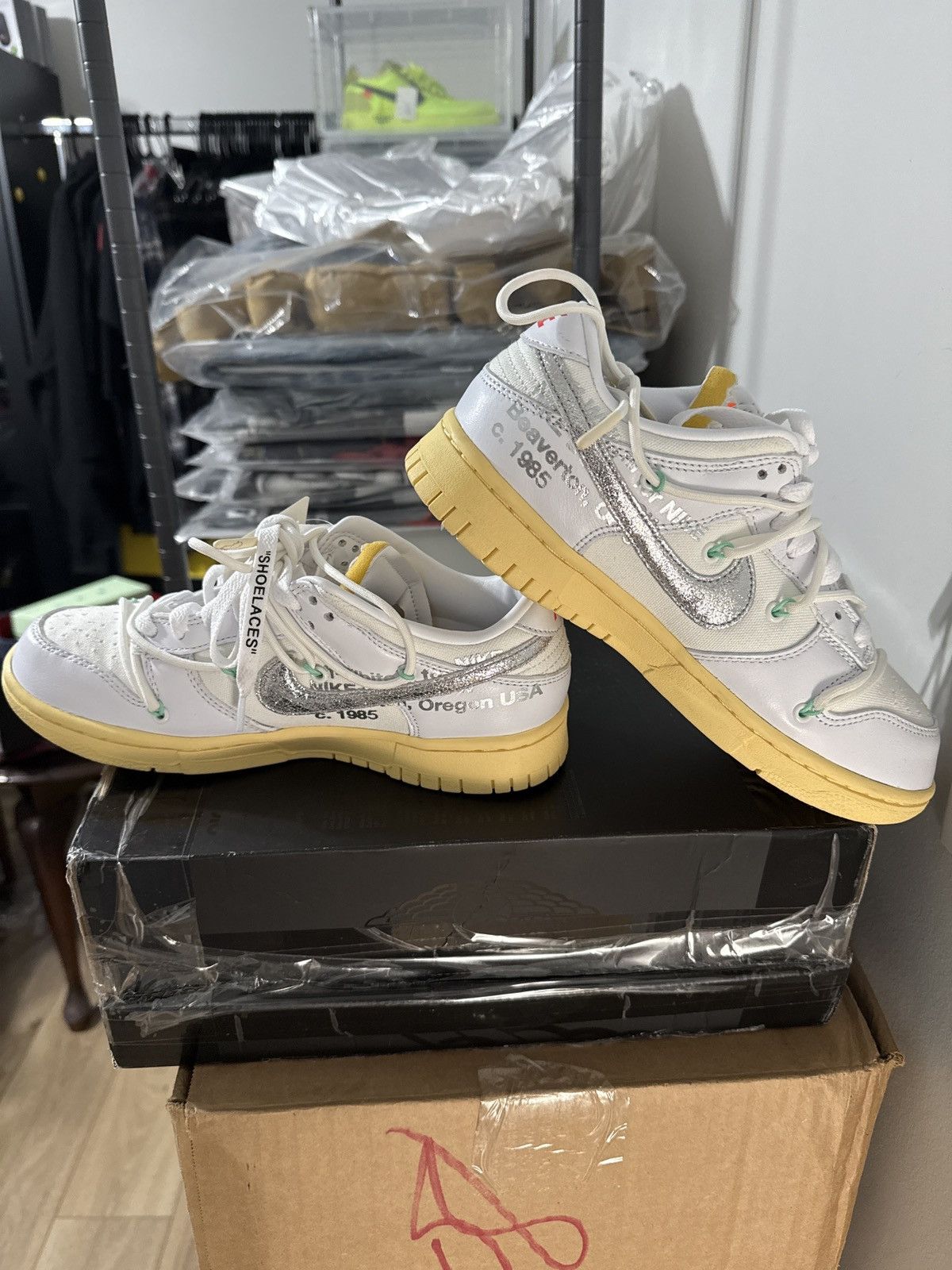 Nike × Off-White Nike Dunk x Off-White Size US 6.5 / EU 39-40 - 18 Thumbnail