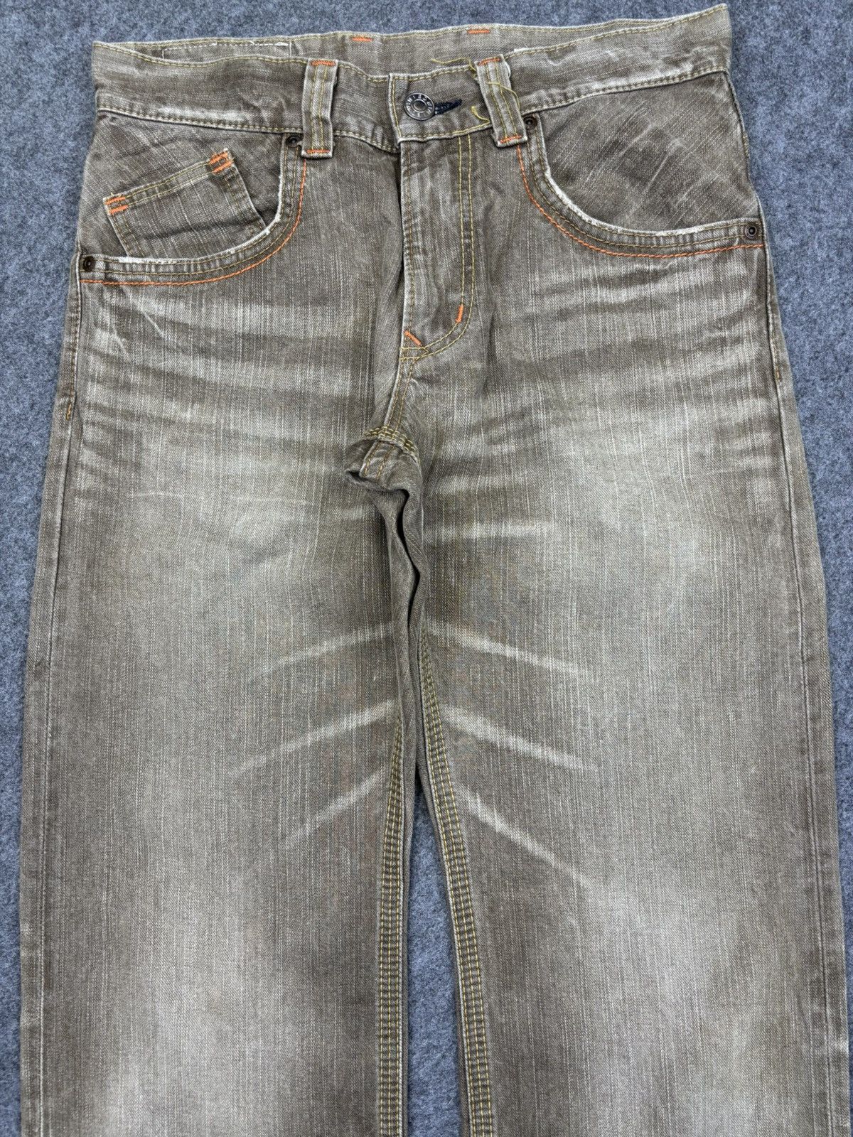 Edwin 90s Style💥Wide Edwin XVS Faded Brown Denim F762 Size US 32 / EU 48 - 3 Thumbnail
