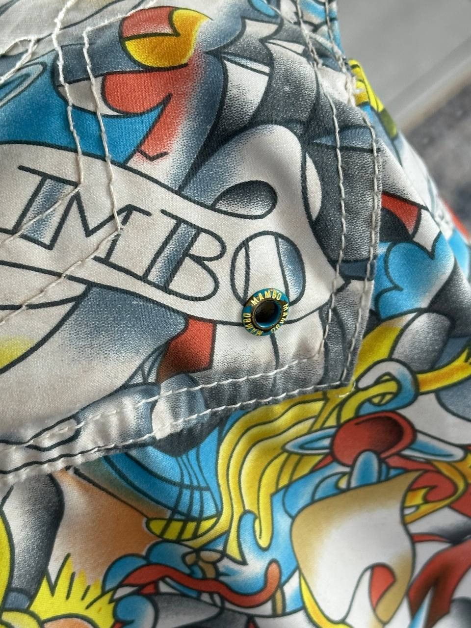 Mambo × Vintage 90s Vintage Mambo Surf Deluxe Tattoo AOP Shorts Size US 32 / EU 48 - 14 Thumbnail