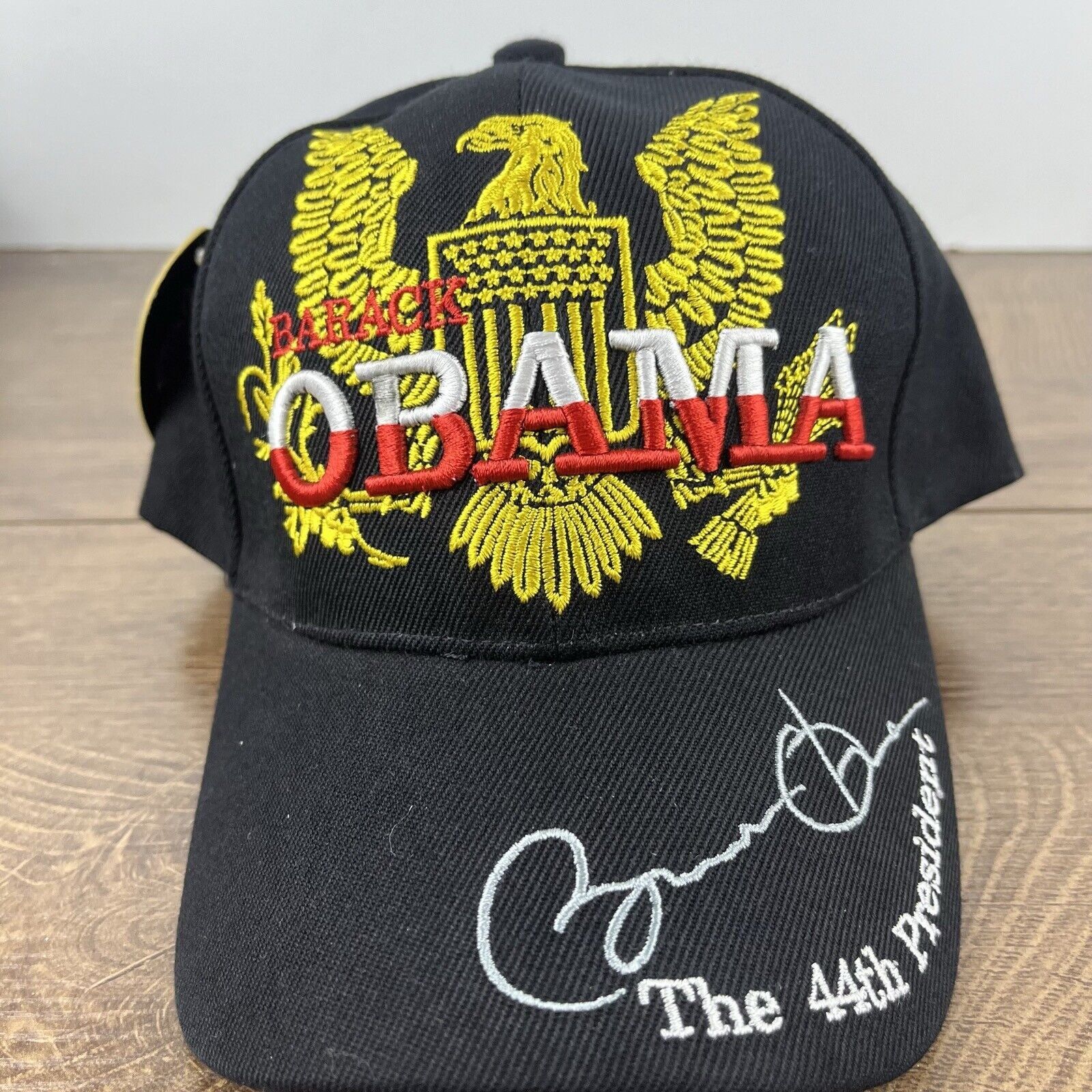 Other Barack Obama Hat 44th President Black Cap Hat Adjustable Hat Size ONE SIZE - 6 Thumbnail