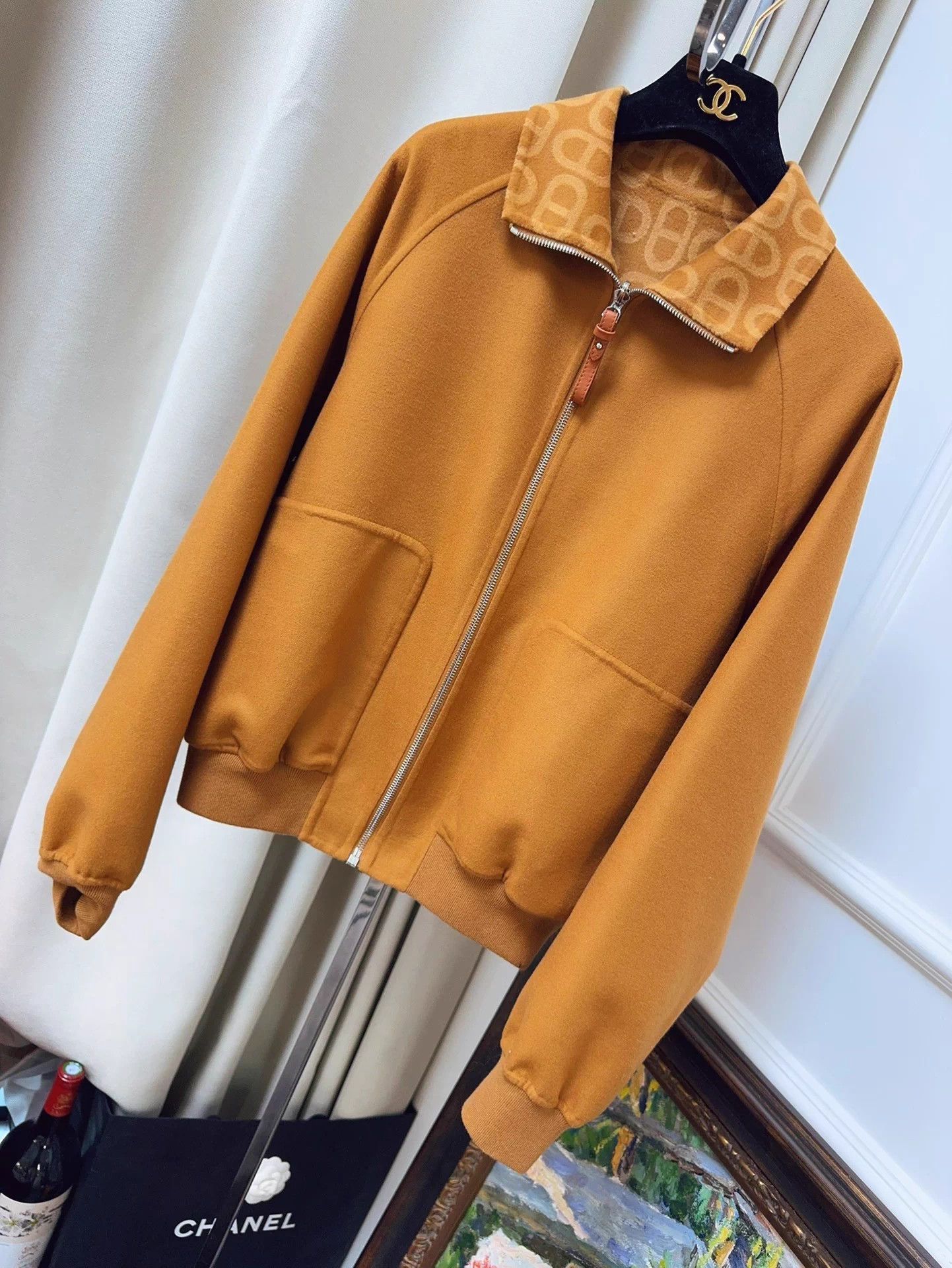 Hermes Hermes Pig Nose All Over Print 2-Way Cashmere Jkt 40 Size M / US 6-8 / IT 42-44 - 1 Thumbnail