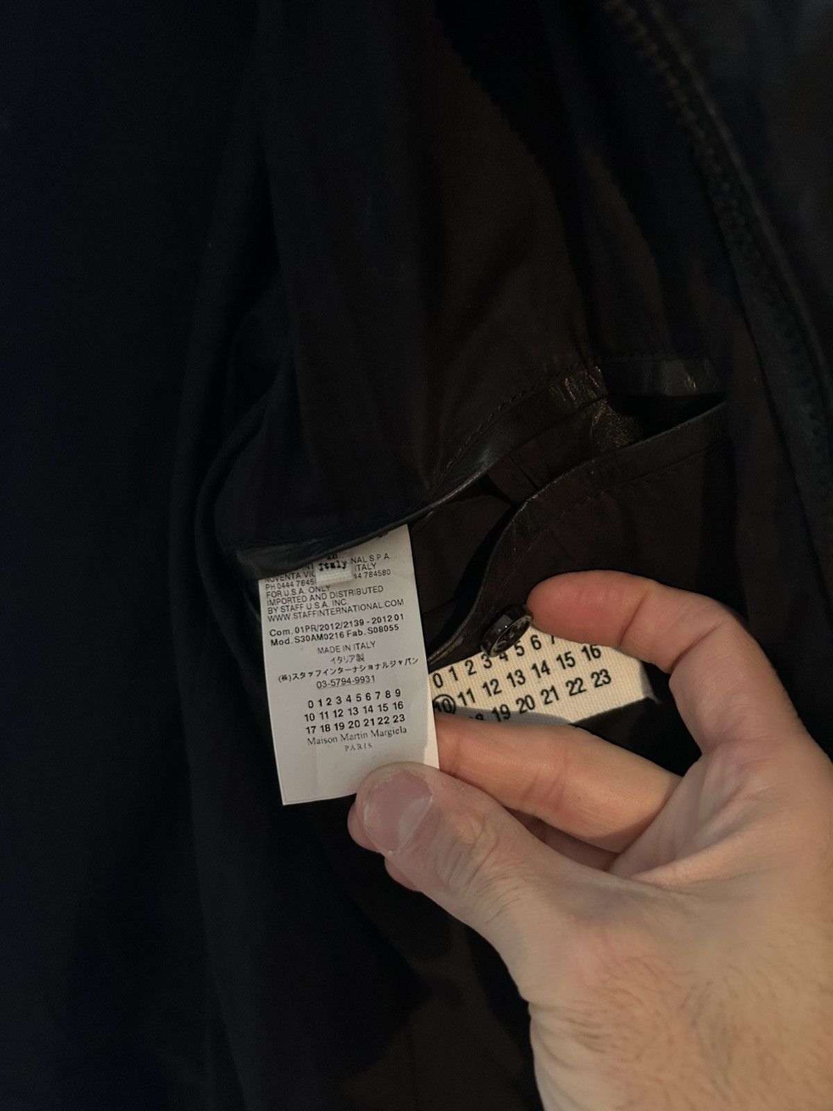 Maison Margiela Leather Ovin Jacket Size 52S - 5 Thumbnail