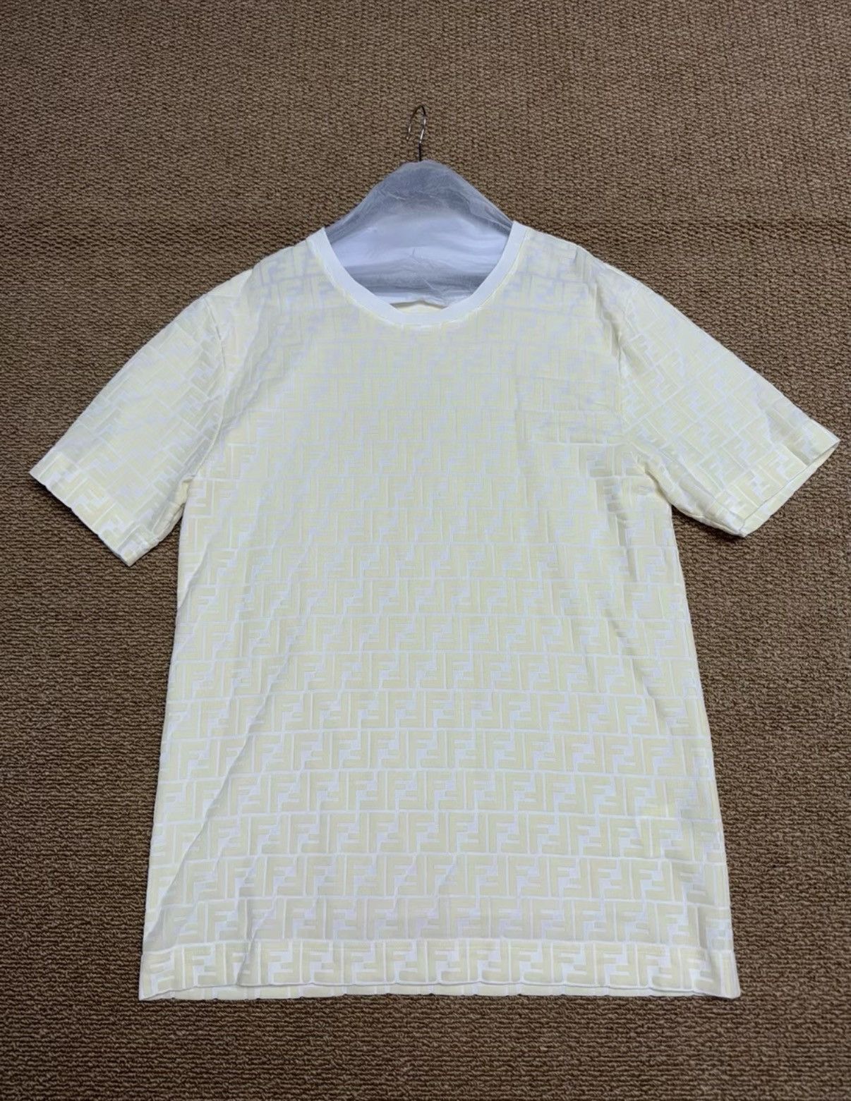 Fendi Fendi All-over FF Flocked Knit T-shirt K37 Size US XL / EU 56 / 4 - 1 Thumbnail