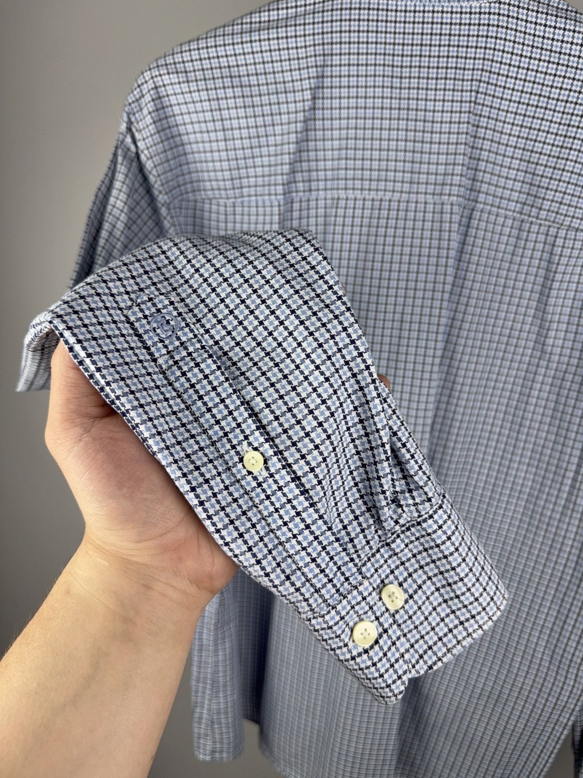 Bogner × Designer Bogner Checked Button-Up Shirt Blue Size L (42 EU) Size US L / EU 52-54 / 3 - 6 Thumbnail