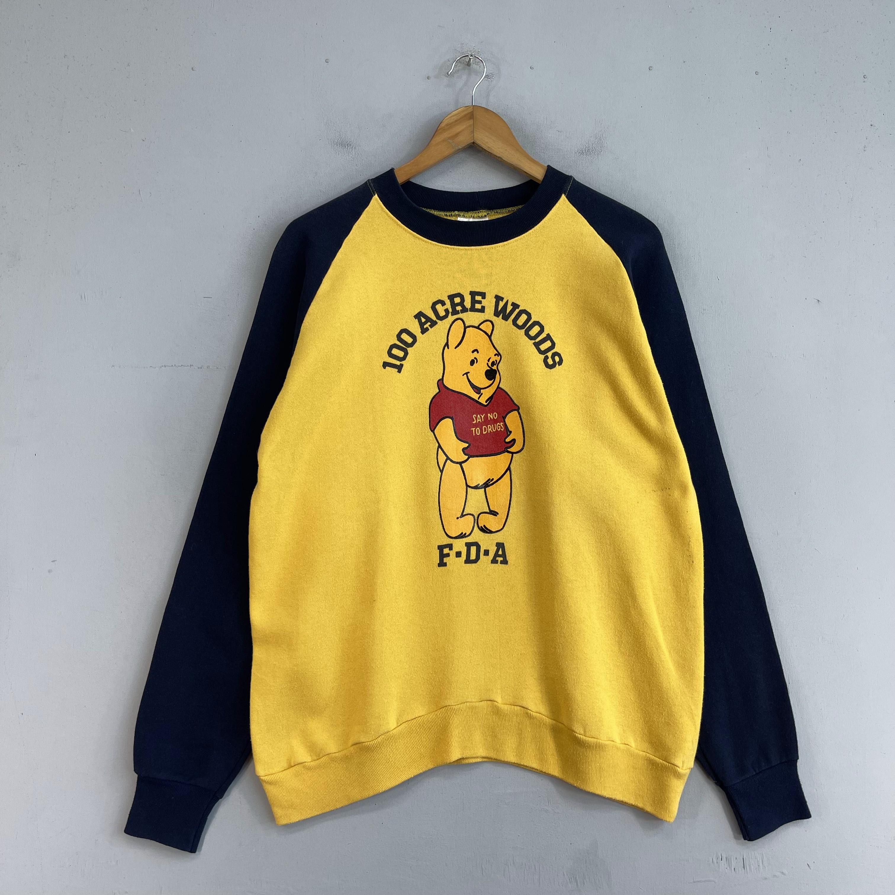 Cartoon Network × Disney × Vintage Vintage WINNIE THE POOH Cartoon Printed Sweatshirt Size US M / EU 48-50 / 2 - 3 Thumbnail