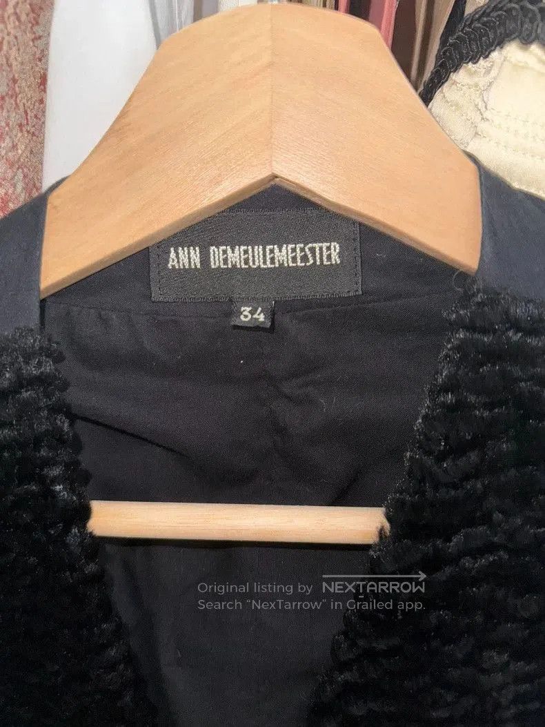 Ann Demeulemeester Ann Demeulemeester Black Shearling Vest . Size US S / EU 44-46 / 1 - 2 Thumbnail
