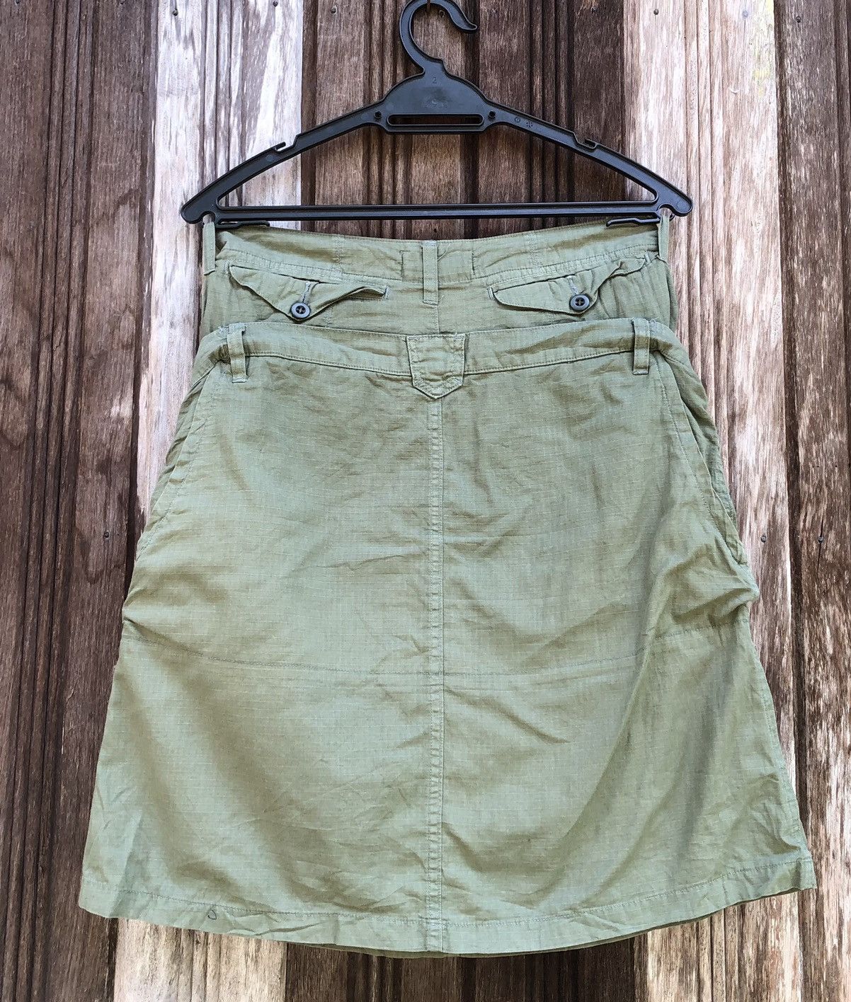 Issey Miyake × Japanese Brand × Zucca Zucca Midi Skirt x Kangaroo Pocket Style Size 29" - 3 Thumbnail