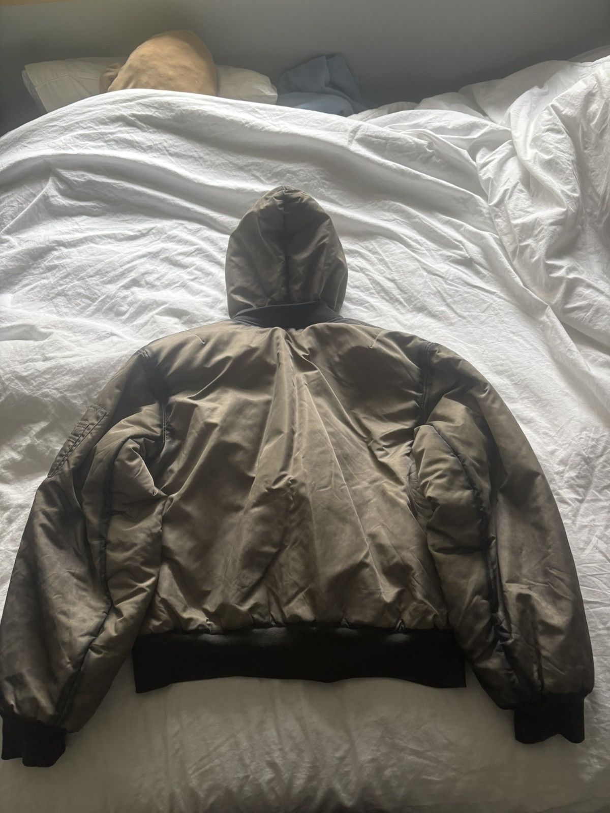 No Faith Studios NFS REVERSIBLE ONYX BOMBER JACKET BEIGE Size US L / EU 52-54 / 3 - 5 Thumbnail