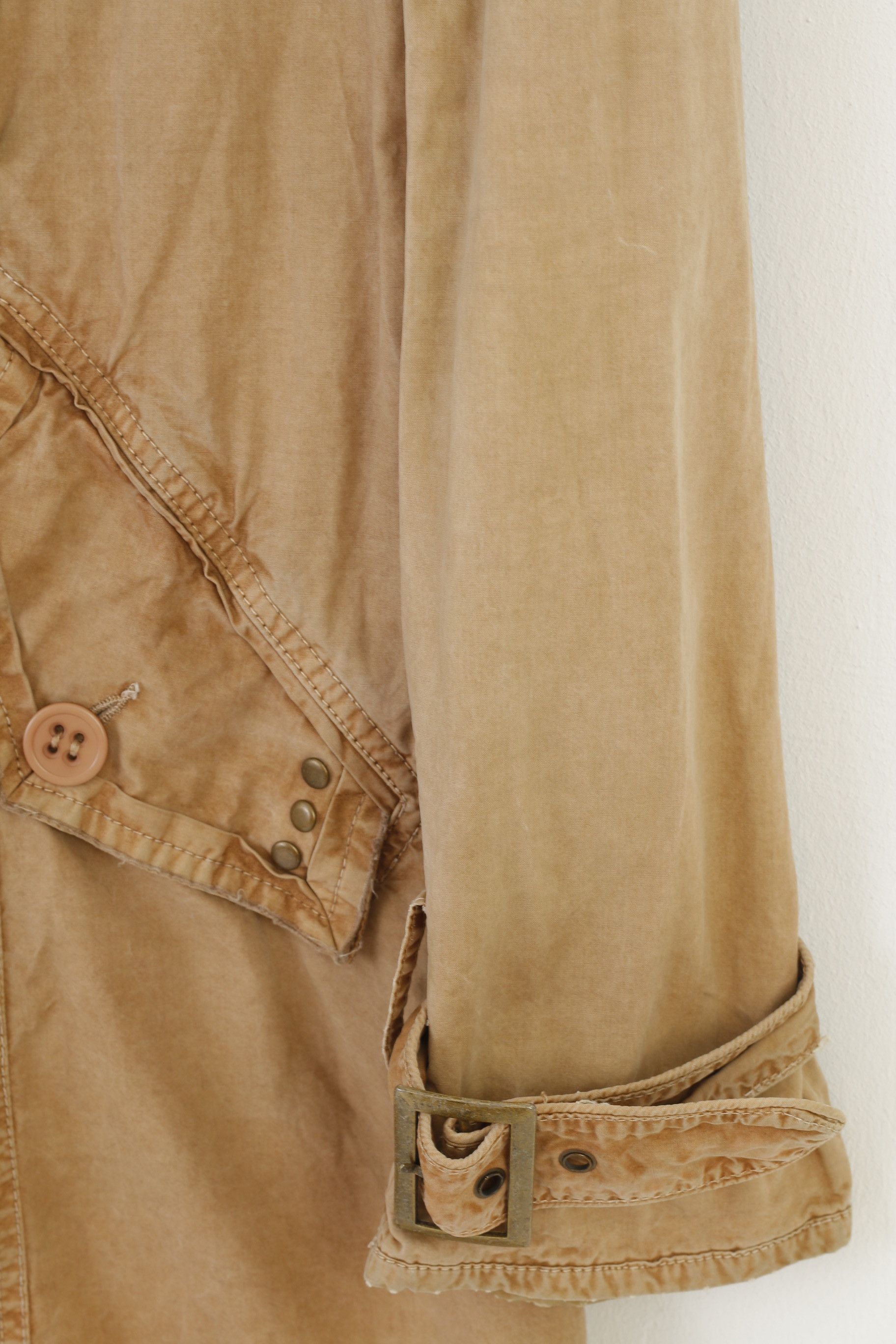 Vintage Me.Collection Women 36 S Coat Brown Double Breasted 4400 Size XS / US 0-2 / IT 36-38 - 3 Thumbnail