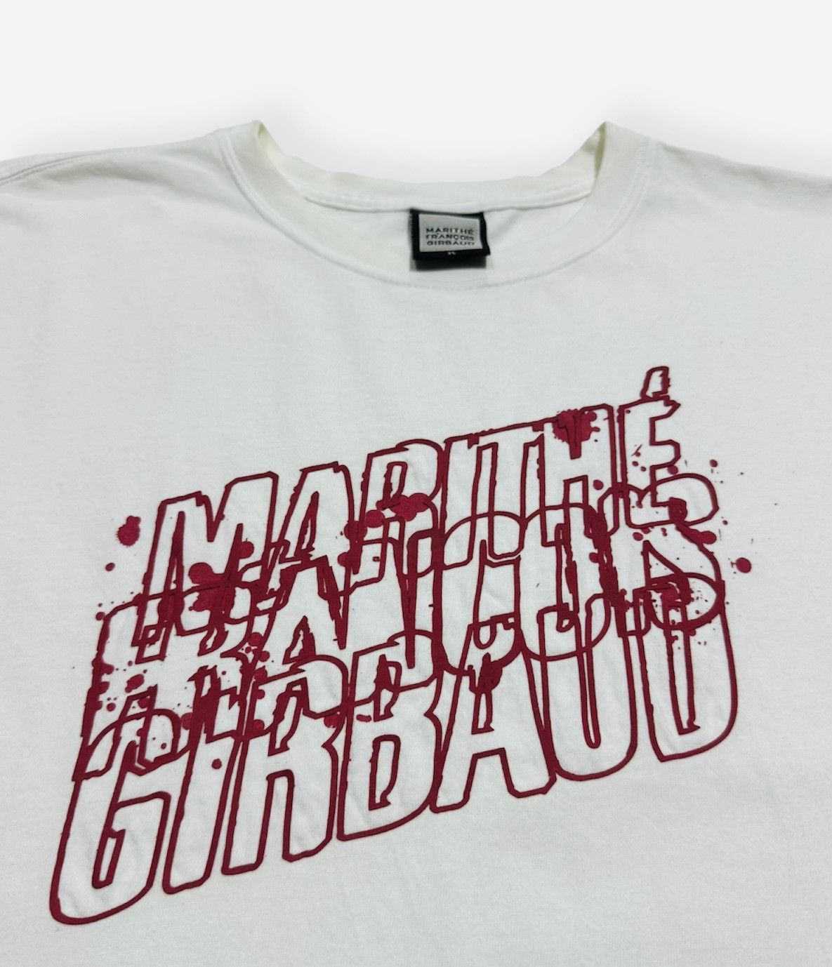 Marithe + Francois Girbaud Embossed Oversized T-Shirt Size US XL / EU 56 / 4 - 2 Thumbnail