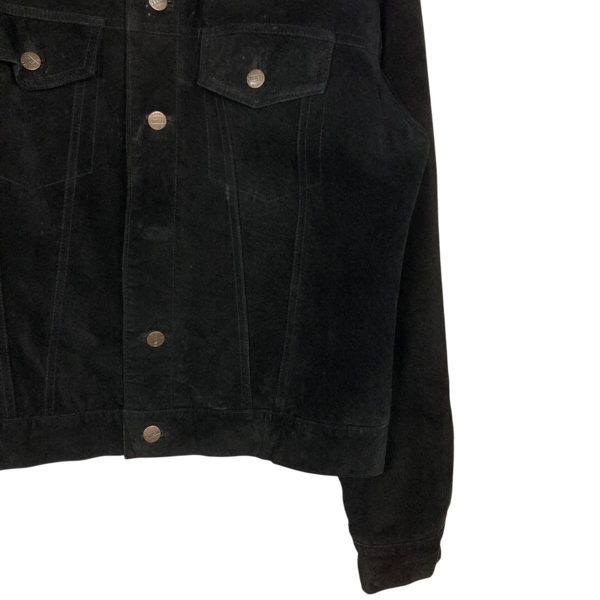 Japanese Brand Prensa Stylish Standard Suede Jacket Black Worker Essential Size US L / EU 52-54 / 3 - 6 Thumbnail