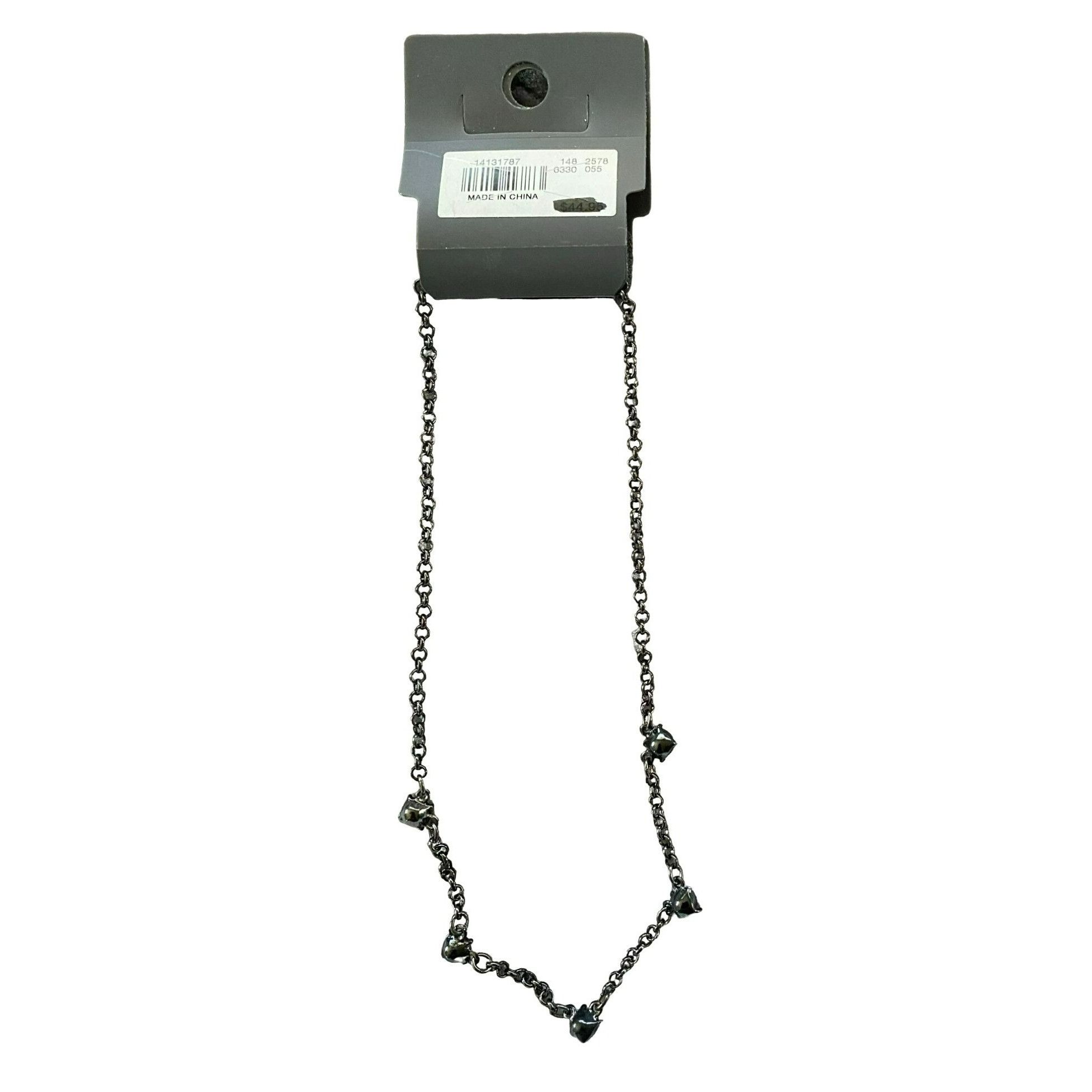 Other The Limited Black Chain Choker Necklace With Clear Rhineston Size ONE SIZE - 2 Thumbnail