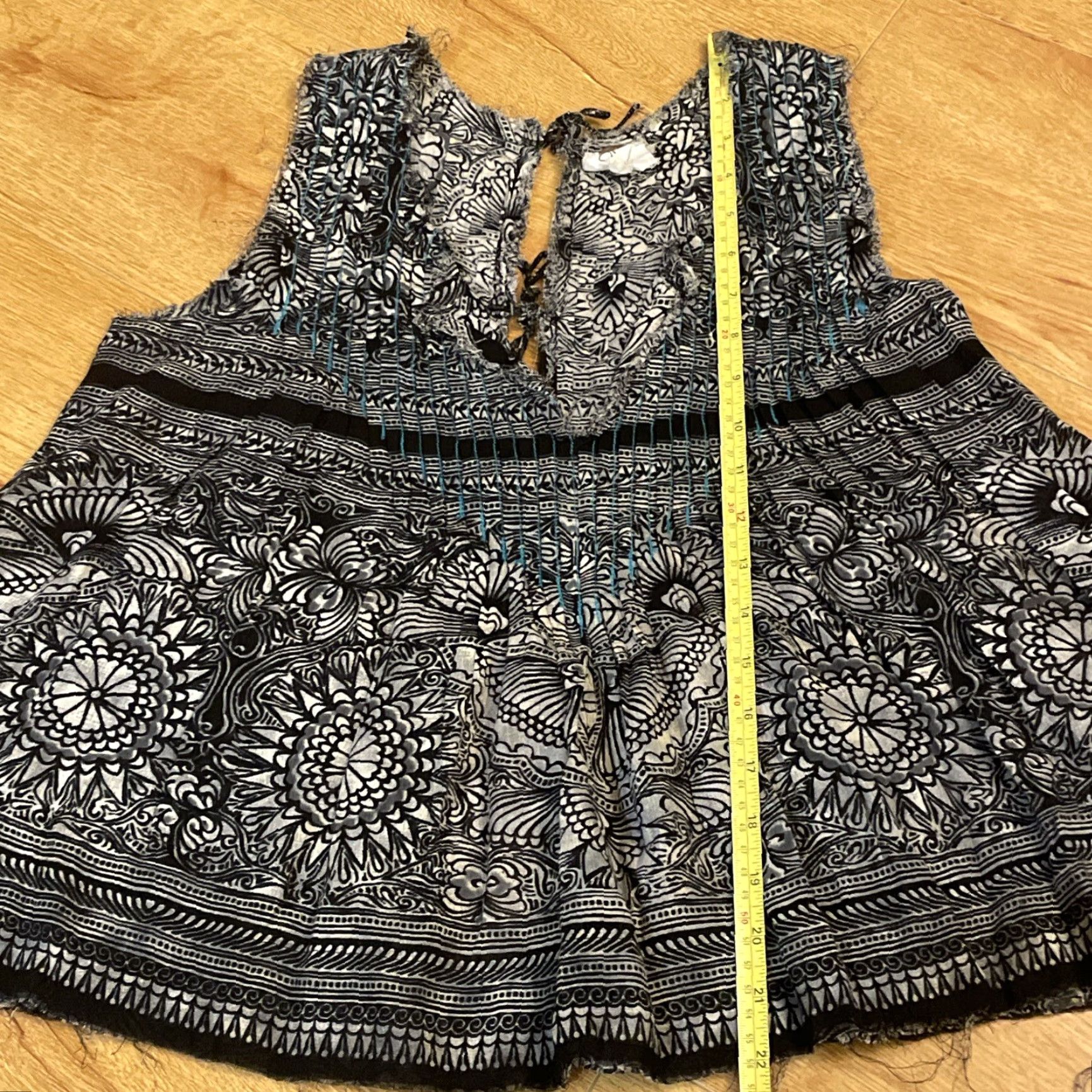 Free People Free People Myna Tank Top Blouse Sleeveless S Multicolor Adjustable Back Open Tie Strap Casual Women Summer Size S / US 4 / IT 40 - 5 Thumbnail