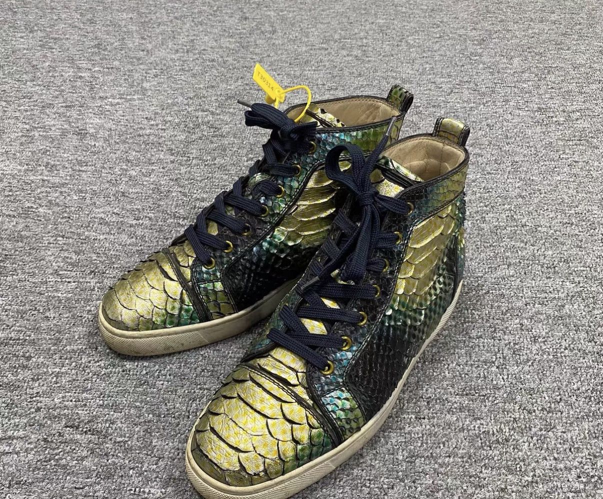 Christian Louboutin CHRISTIAN LOUBOUTIN CL Snakeskin Sneakers J16 Size US 8.5 / EU 41-42 - 2 Thumbnail