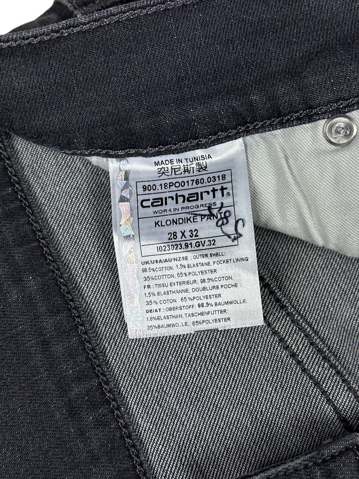 Carhartt Wip Carhartt WIP Klondike Slim Pants Stretch Denim Jeans W28 L32 Size US 28 / EU 44 - 12 Thumbnail