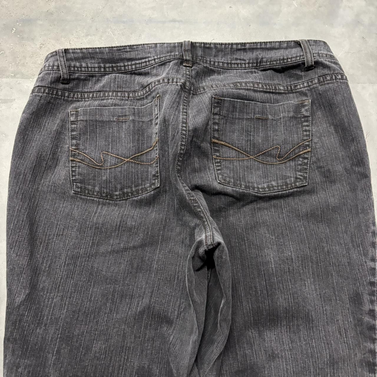 Japanese Brand × Vintage Crazy Vintage Y2K/2000s Grunge Black Denim Jeans! Size US 34 / EU 50 - 7 Thumbnail