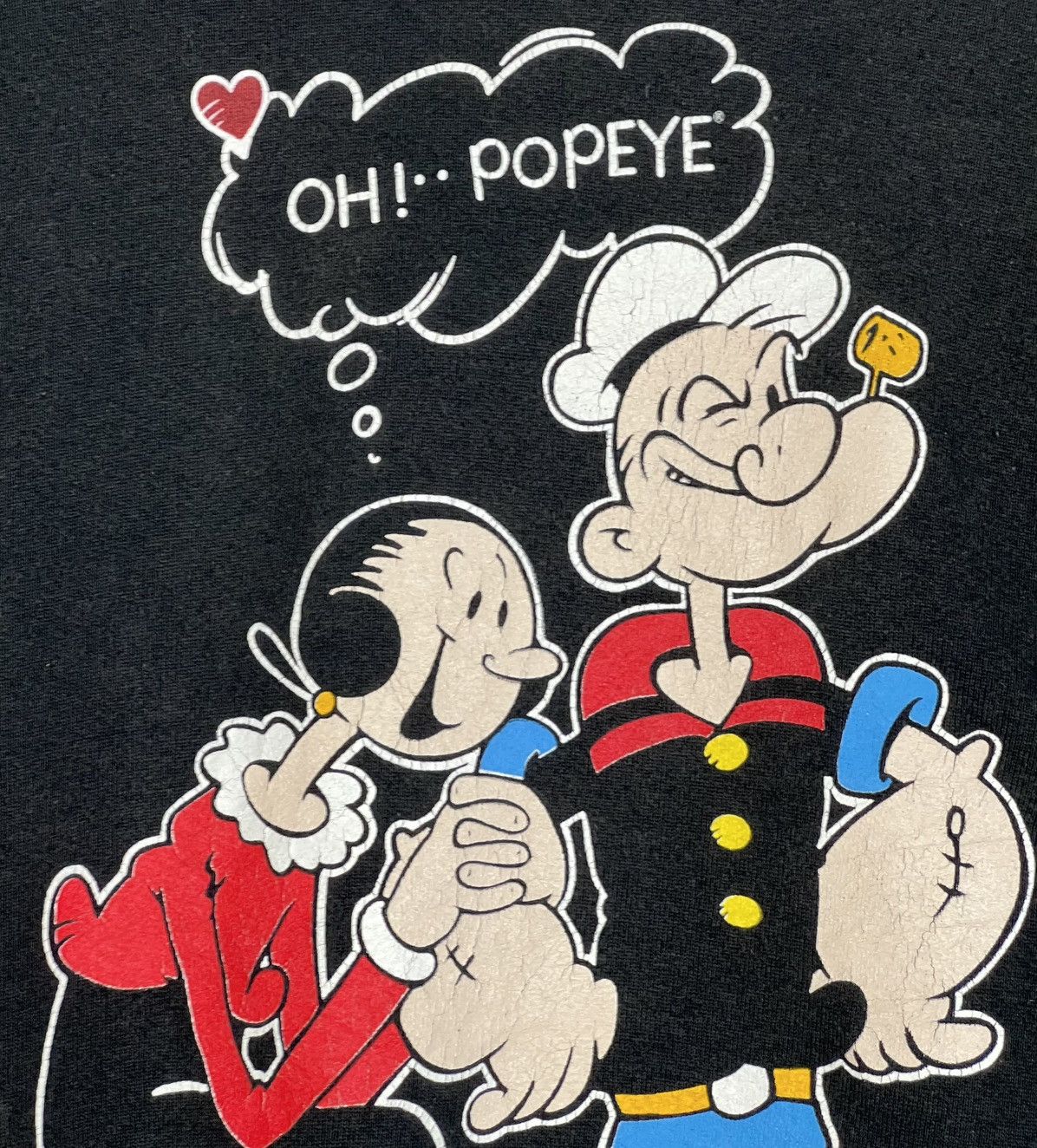 Cartoon Network Vintage Distressed Popeye 1994 Sweatshirt Size US L / EU 52-54 / 3 - 7 Thumbnail