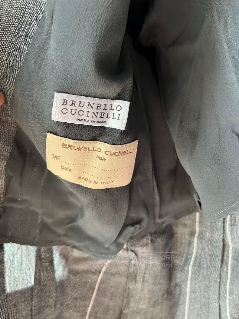 Brunello Cucinelli Brunello Cucinelli Beaded brooch business suit jacket Size XS / US 0-2 / IT 36-38 - 3 Thumbnail