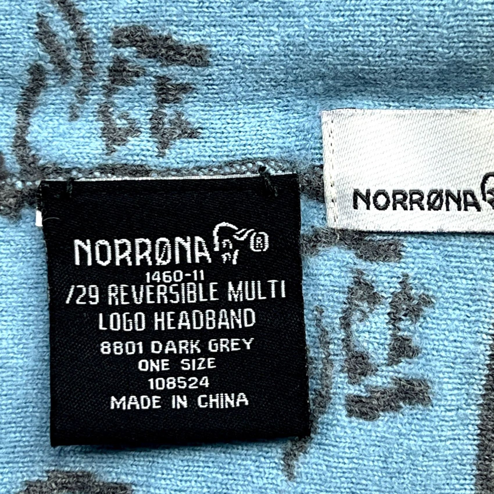 Logo 7 Norrona /29 Reversible 100% Merino Wool Headband Dark Gray Blue Logo Unisex Adults One Size Gray/Norrona Headband Reversible Merino Wool Vintage? No Size ONE SIZE - 5 Thumbnail