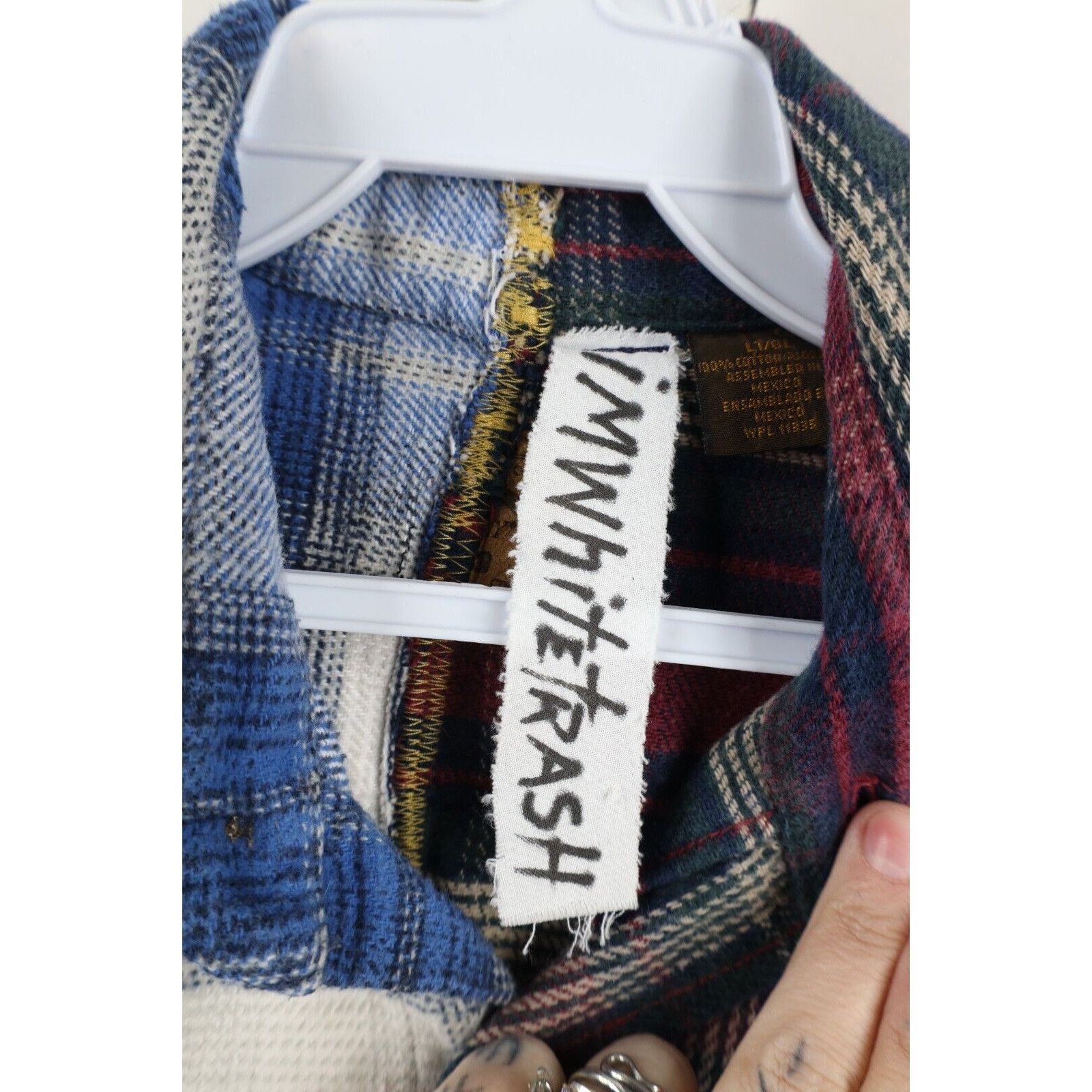 Vintage Vintage 90s Y2K Streetwear Custom Flannel Shirt Dress Size L / US 10 / IT 46 - 13 Thumbnail