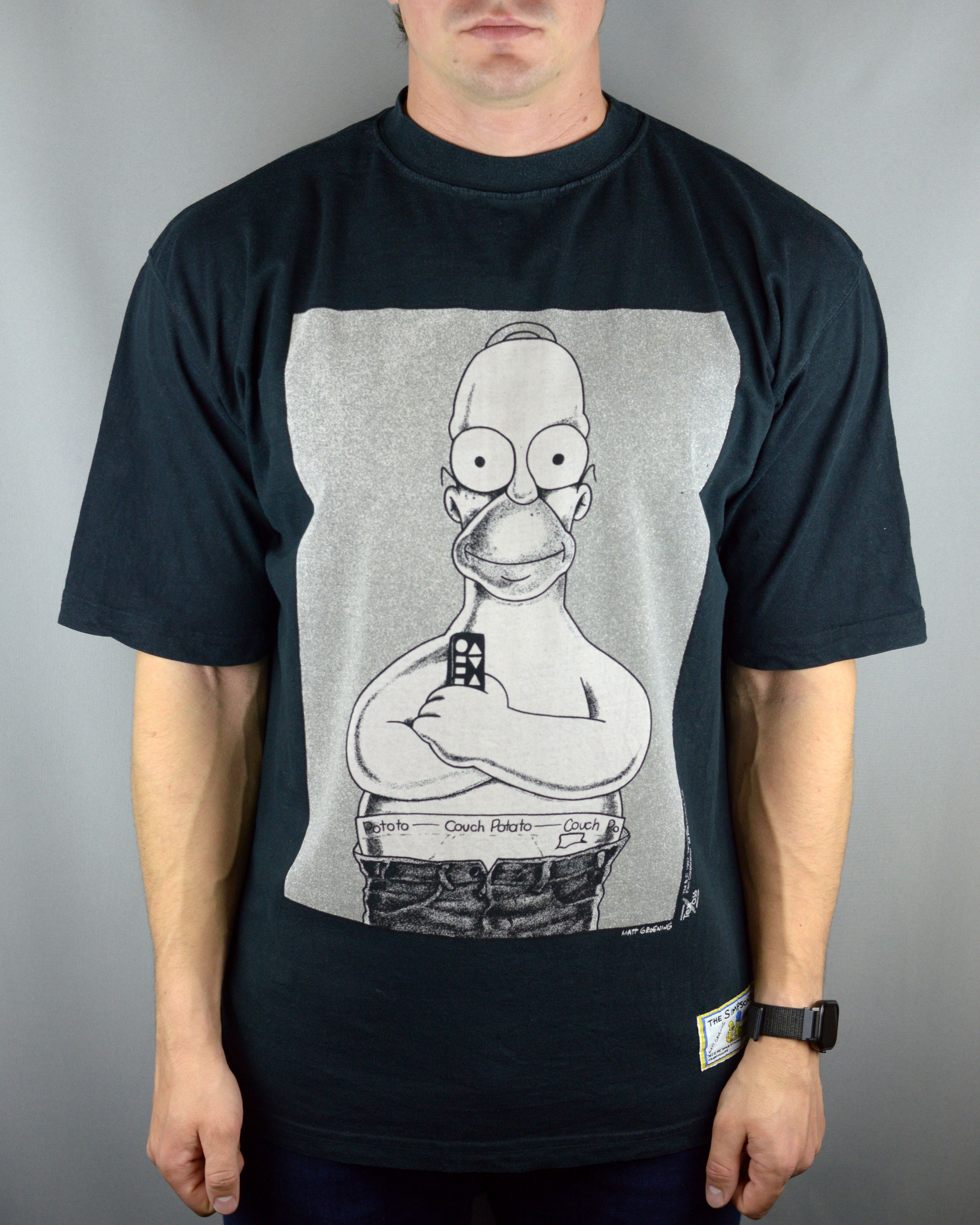 The Simpsons × Vintage Vintage The Simpsons Homer Couch Potato 1997 t shirt Size US L / EU 52-54 / 3 - 1 Thumbnail
