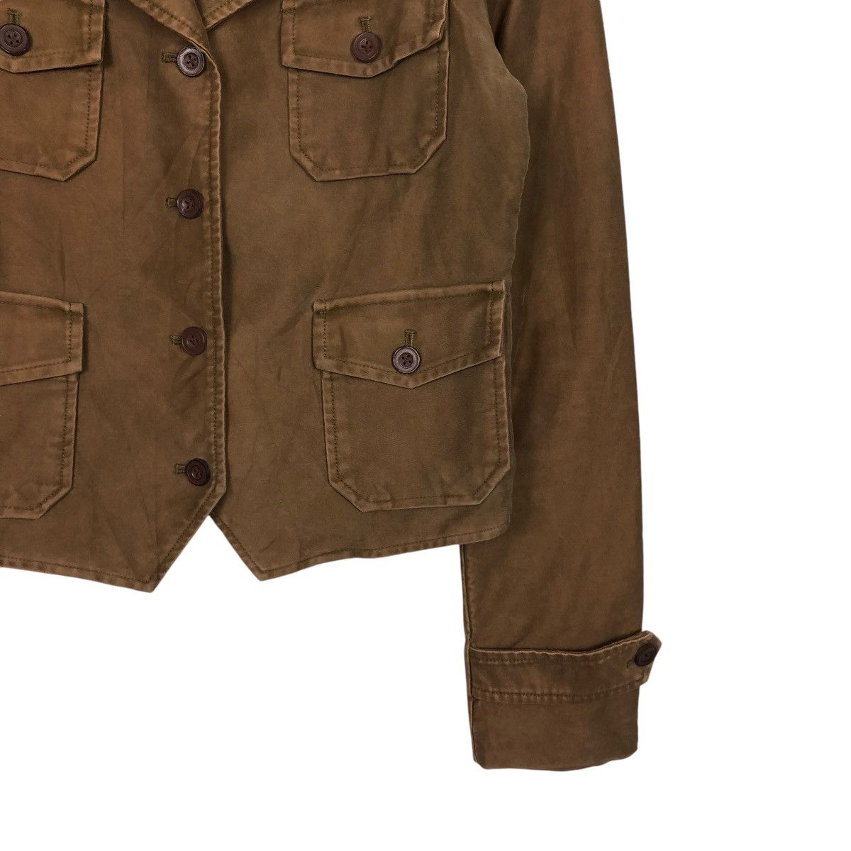 Polo Ralph Lauren × Ralph Lauren × Vintage 🔥VINTAGE CROPPED CHORE BIKER JACKET RALPH LAUREN DUCK CANVAS Size M / US 6-8 / IT 42-44 - 7 Thumbnail