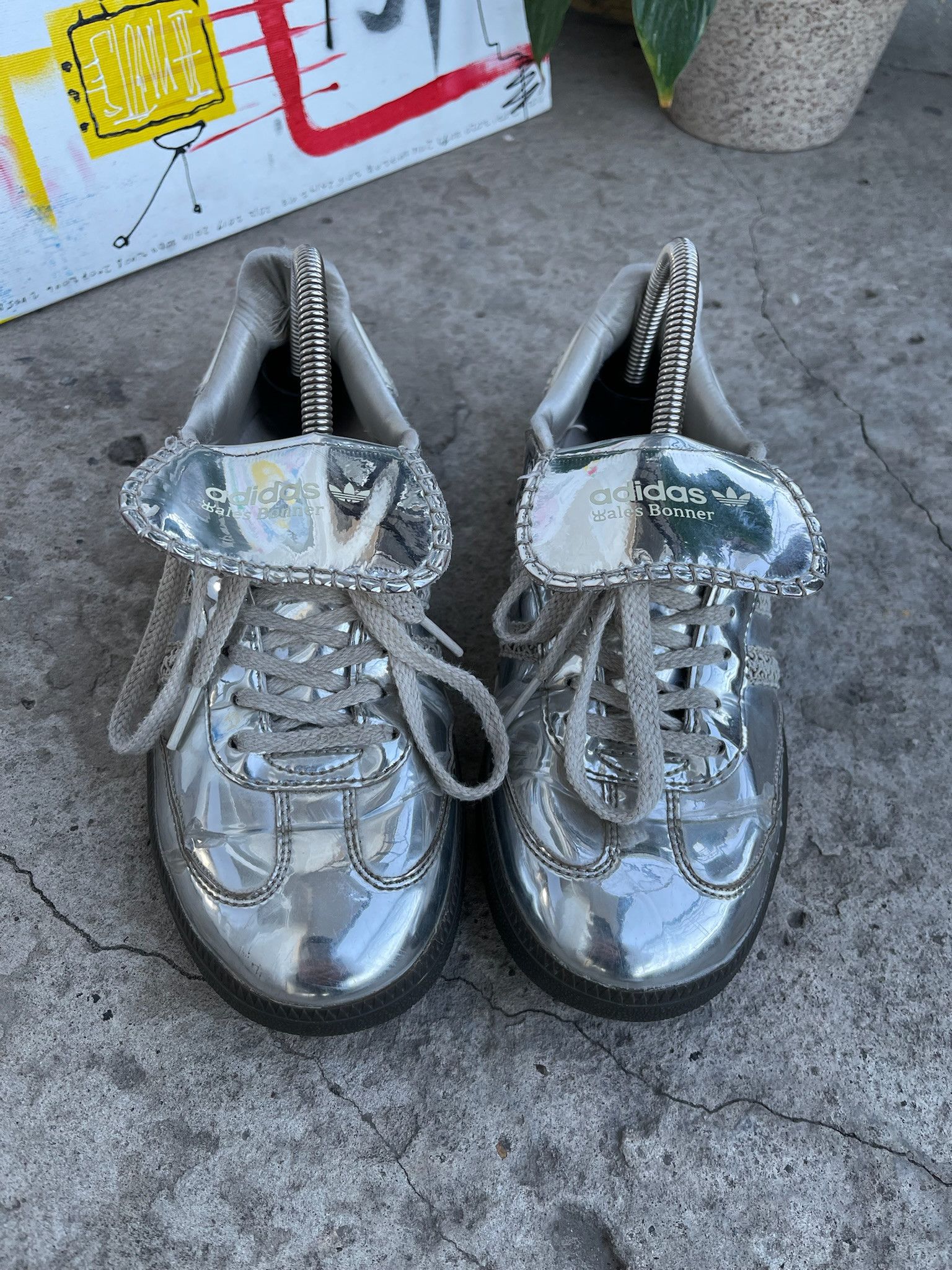 Adidas × Wales Bonner Adidas Wales Bonner Samba Silver Size US 8.5 / IT 38.5 - 4 Thumbnail