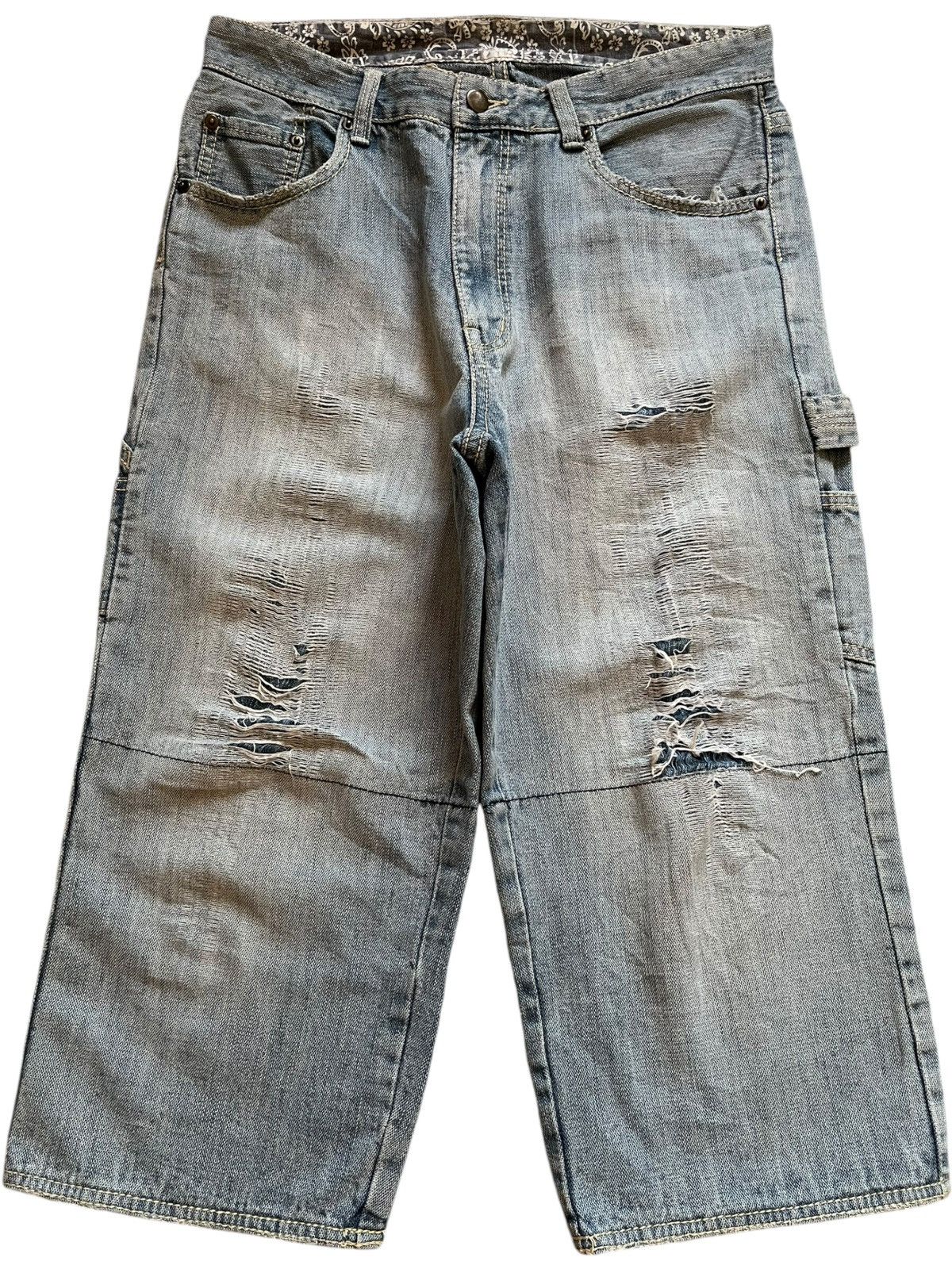Vintage Japanese Brand Baggy Carpenter Jean Shorts