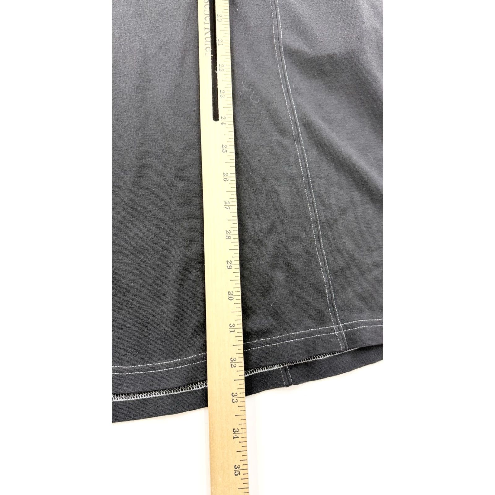 Vintage REI Dress Womens Medium Black Stretch Casual Fit Pockets Short Sleeve Travel Gym Size 32" / US 10 / IT 46 - 6 Thumbnail