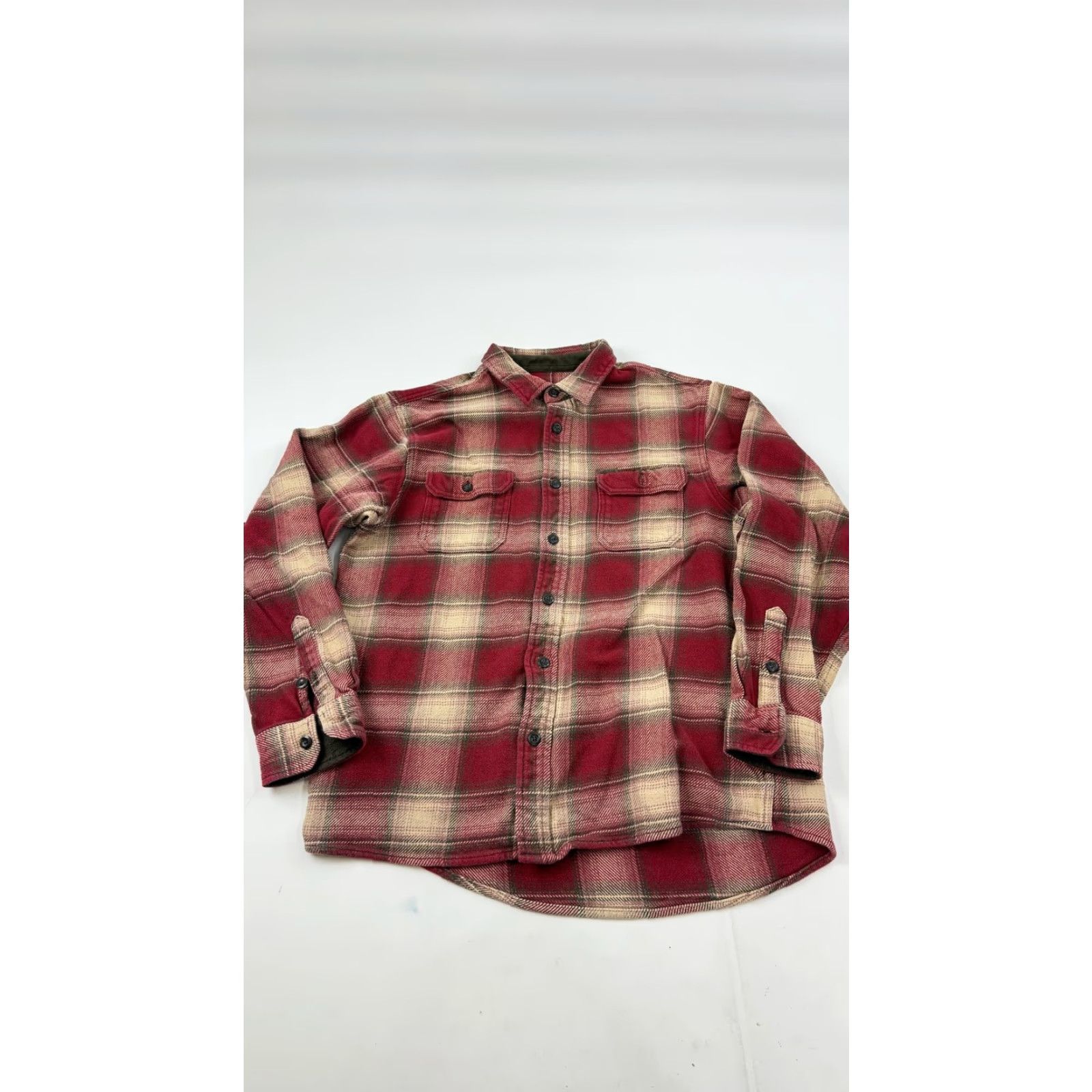 Orvis VINTAGE Orvis Flannel Shirt Mens Large Red Plaid Outdoor Collection Cotton Button Front Size US L / EU 52-54 / 3 - 2 Thumbnail