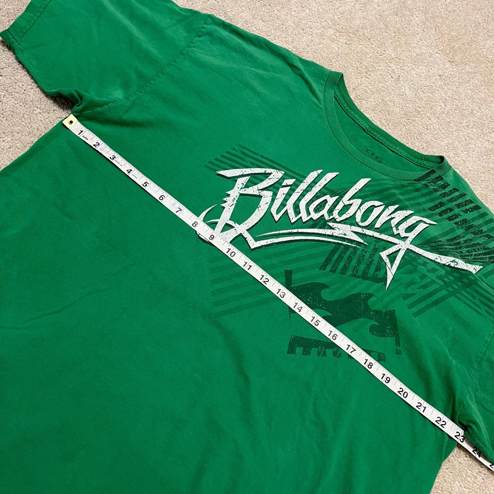 Billabong Y2K Billabong Green Surf Graphic Logo T-Shirt Large Size US L / EU 52-54 / 3 - 6 Thumbnail