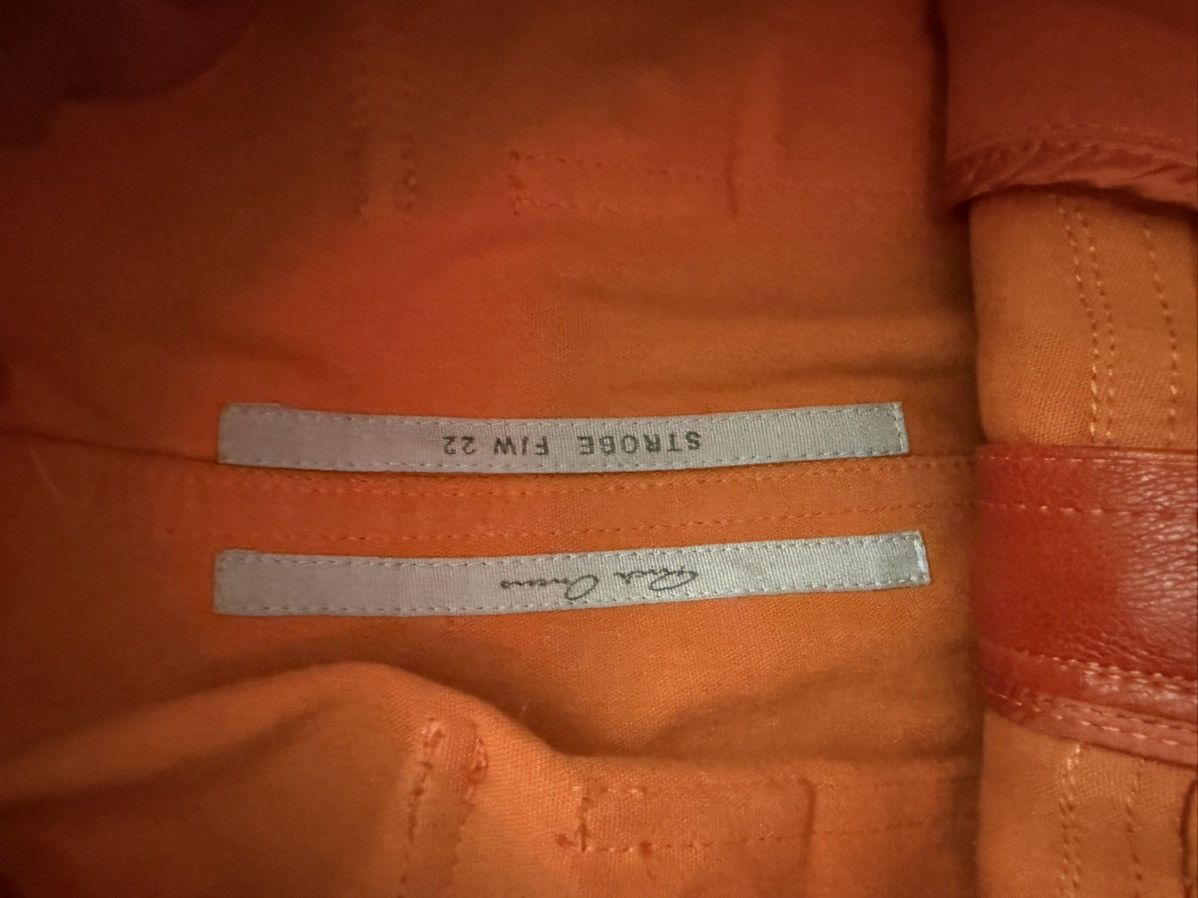 Rick Owens Rick Owens Orange Leather Trouser Size US 42 / EU 58 - 3 Thumbnail