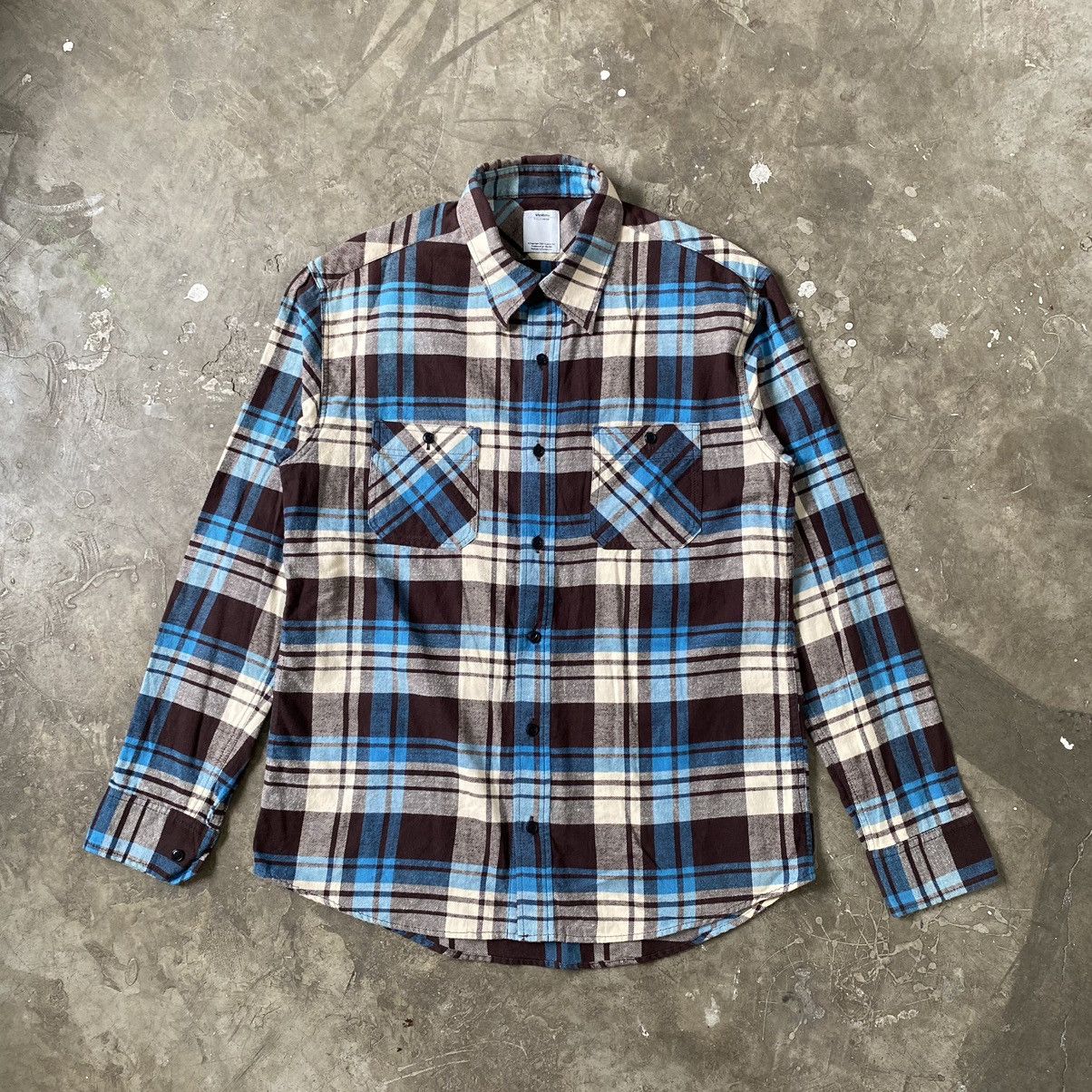 Visvim Willard Herringbone Twill HBT Army Military Button Up