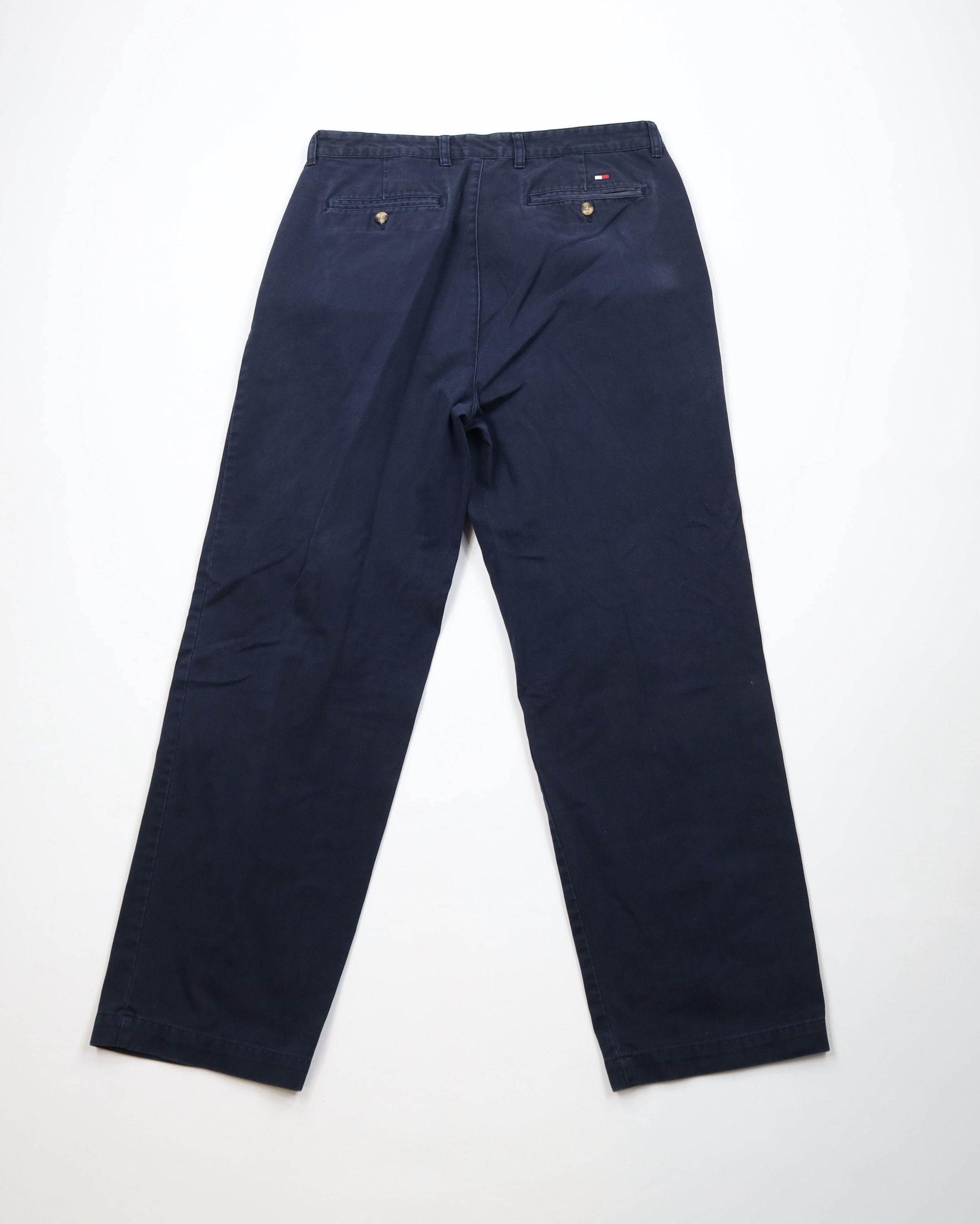 Tommy Hilfiger Vintage Y2K 2004 Tommy Hilfiger Wide Leg Chino Pants Blue Size US 36 / EU 52 - 9 Thumbnail