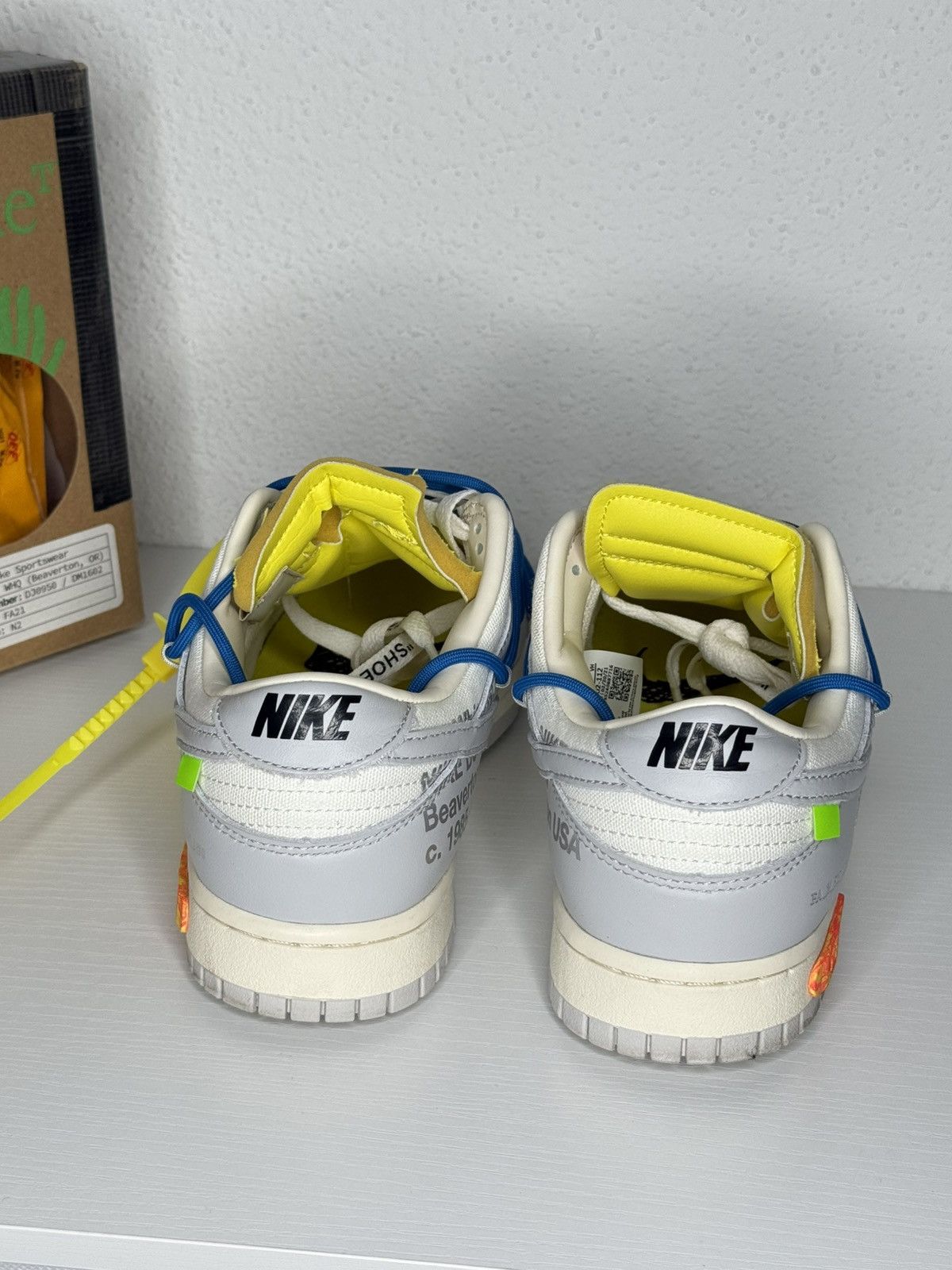 Nike Nike Dunk Low Off-White Lot 10 Size US 9 / EU 42 - 4 Thumbnail