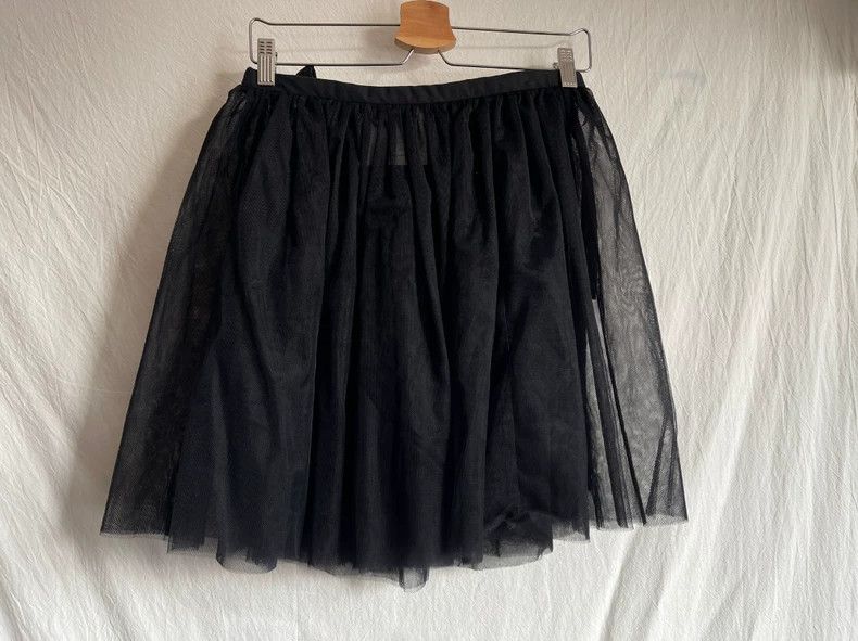 Comme des Garcons Comme des Garcons size XXS Black gauze lace-up fluffy skir Size 23" - 7 Thumbnail