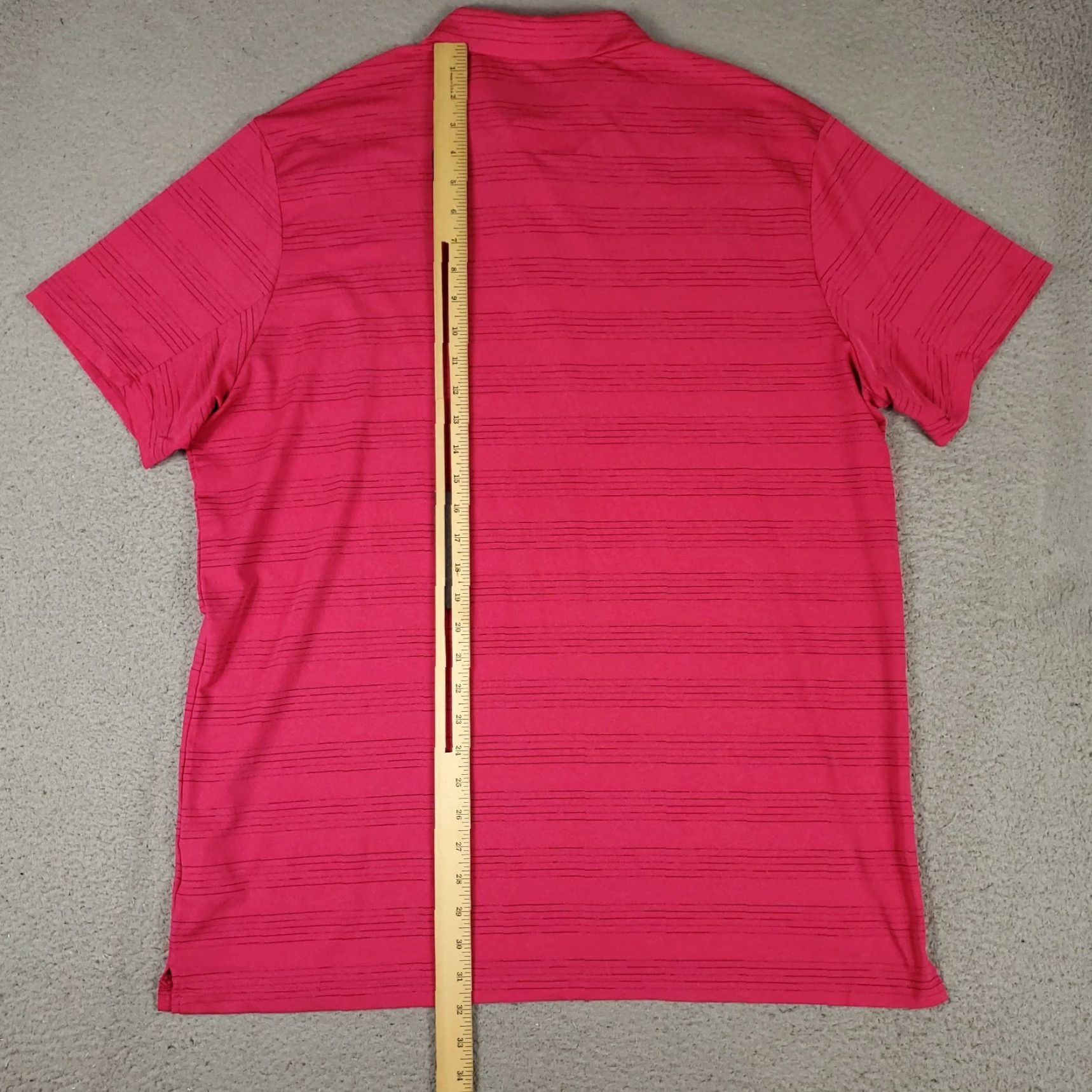 Nike Nike Polo Shirt Mens Size XL Pink Striped Swoosh Golf Casual Short Sleeve Size US XL / EU 56 / 4 - 3 Thumbnail