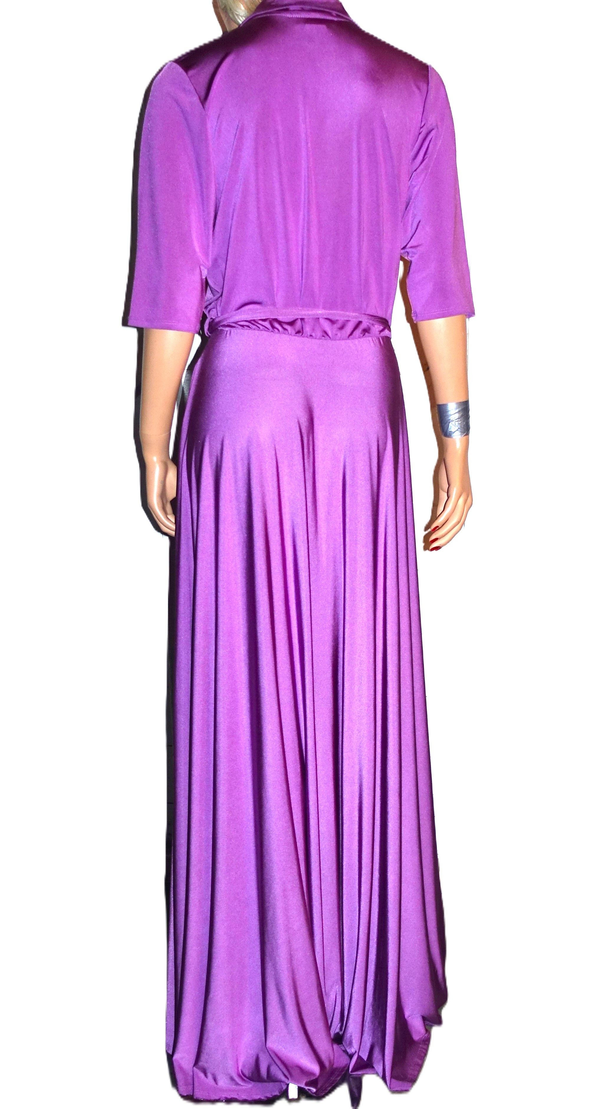 Other Sexy Diva Fuchsia Faux Wrap Maxi Dress 1XL Size XL / US 12-14 / IT 48-50 - 5 Thumbnail