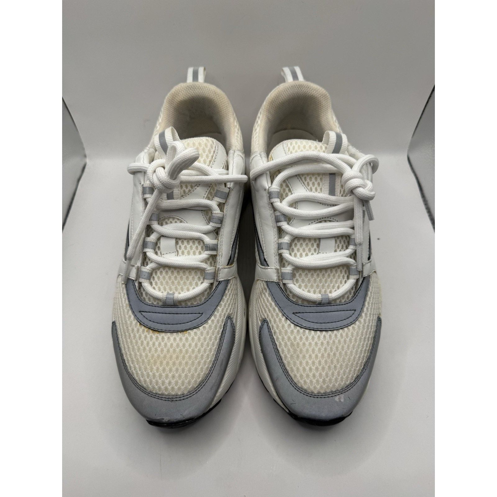 Dior Dior B22 Sneakers White Grey Mesh Leather Size 42 (US 9) Size US 9 / EU 42 - 2 Thumbnail
