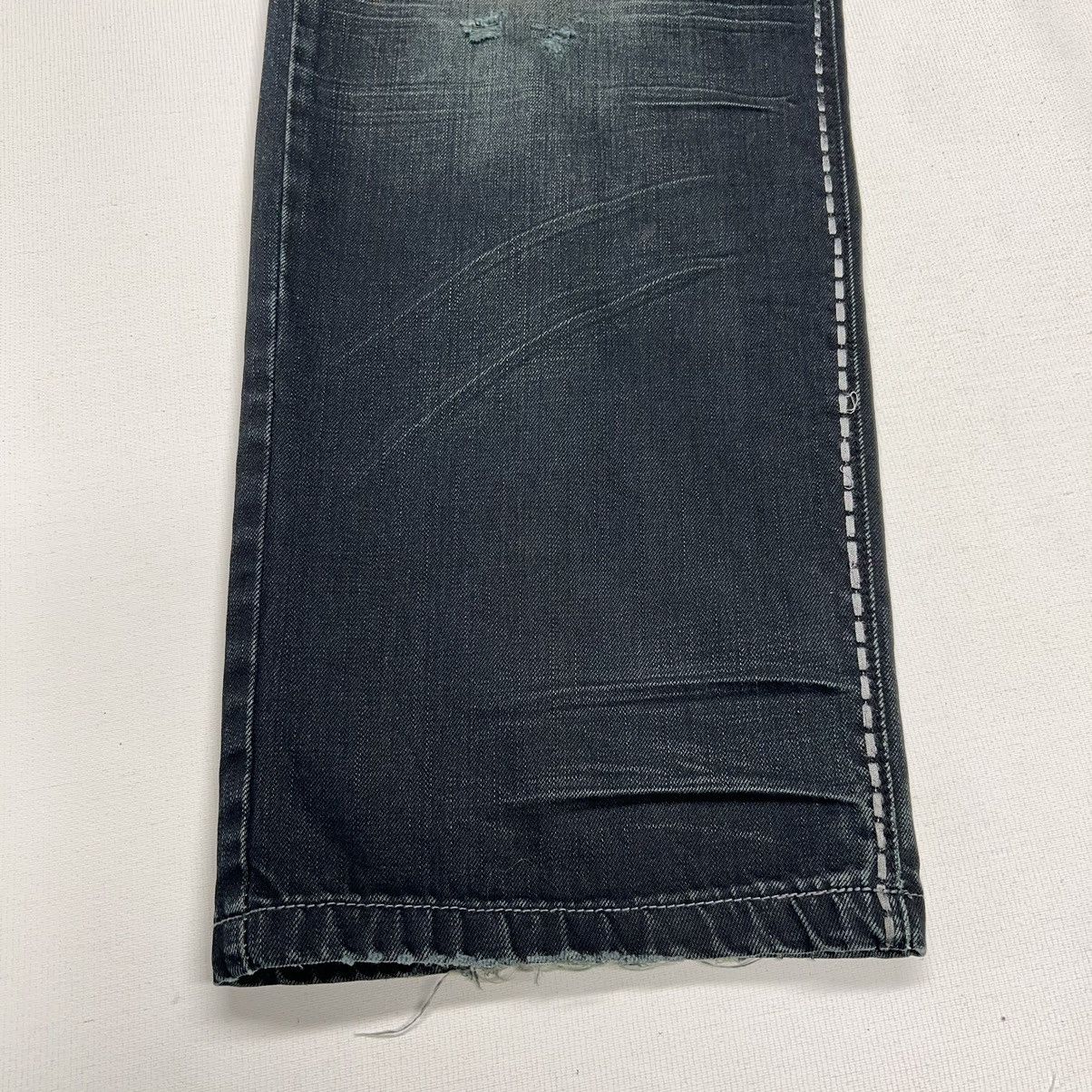 Imperious × Vintage Imperious Delf Jeans Black Denim Stitch Cross Pocket Y2K Size US 38 / EU 54 - 4 Thumbnail