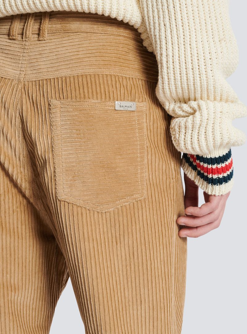 Balmain o1y0426 Casual Pant in Beige Size US 29 - 6 Thumbnail
