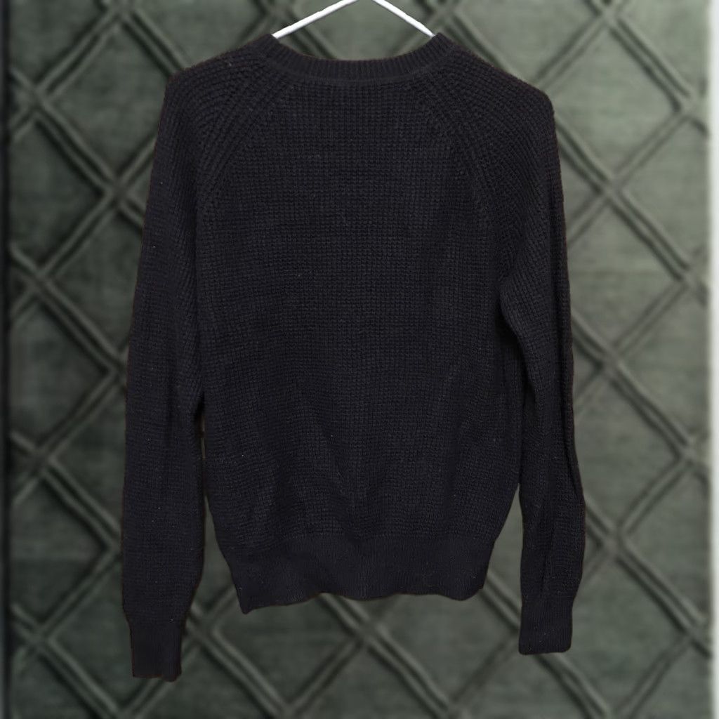 J.Crew J.CREW Sweater Crew Neck Pullover Knit Navy Blue Wool Blend Small Womens Vintage 2014 Size S / US 4 / IT 40 - 1 Thumbnail