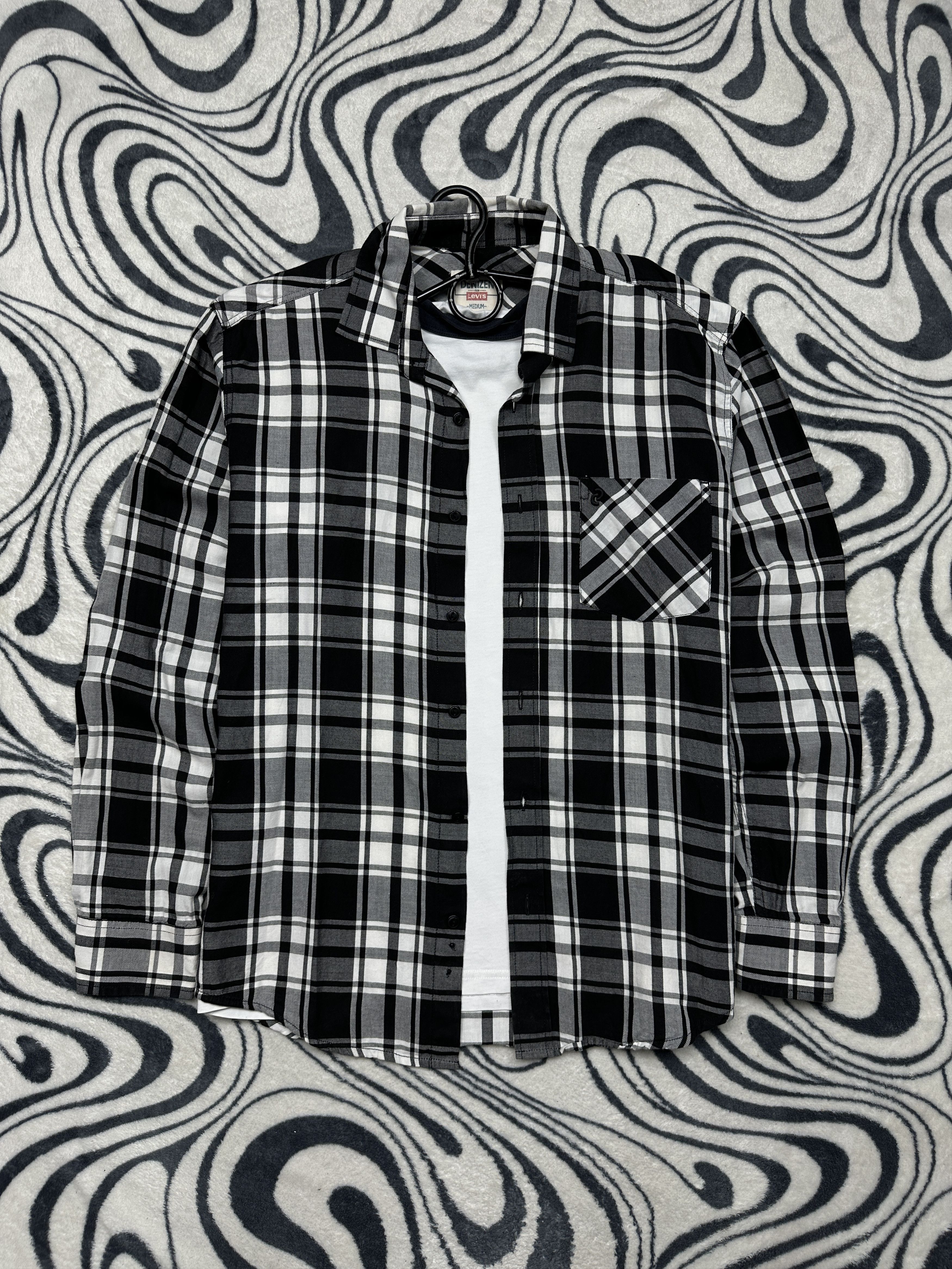 Levi's Levi's Denizen Flannel Mens Plaid Shirt Size US M / EU 48-50 / 2 - 1 Thumbnail