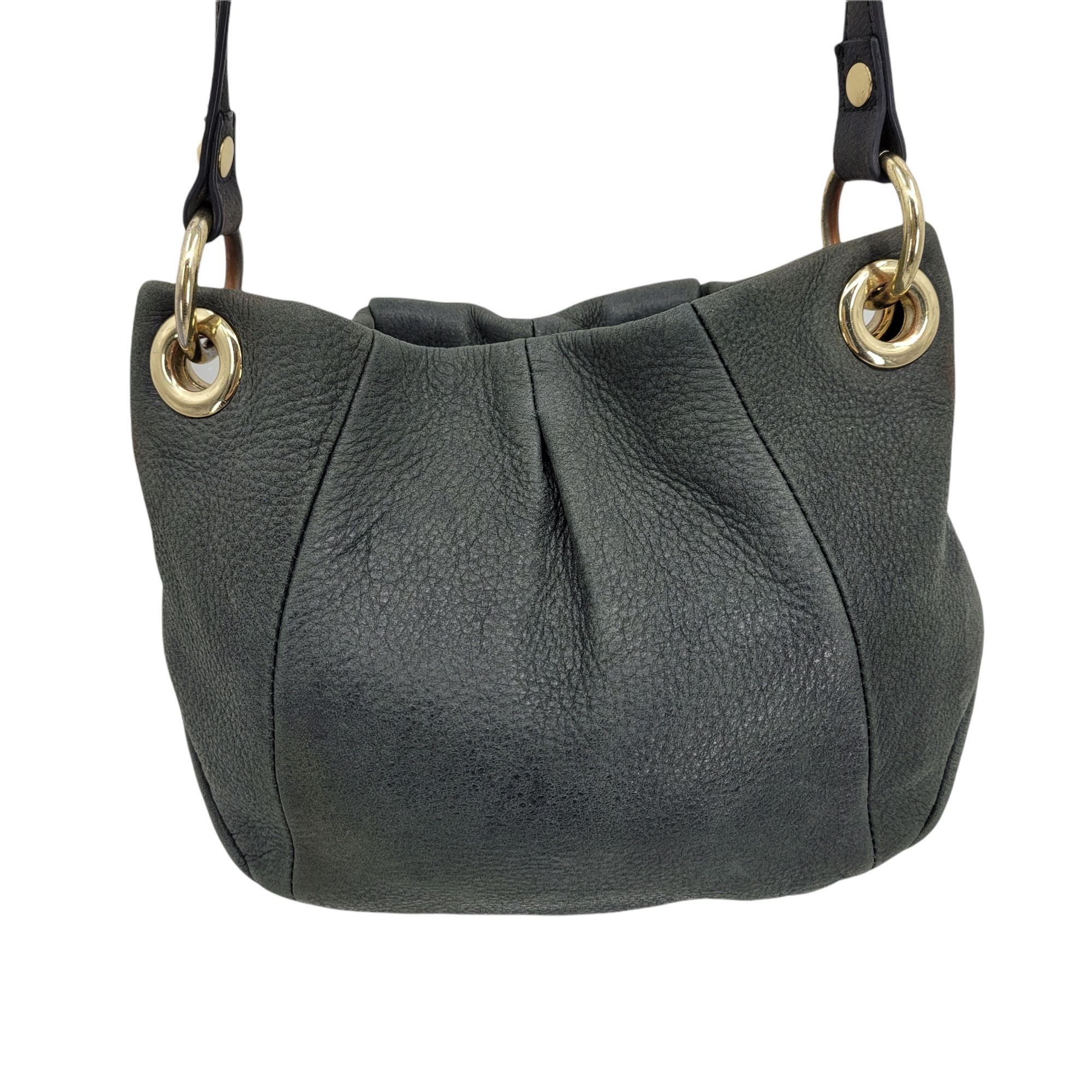 Vince Camuto Vince Camuto Crossbaody Sling Bag Pebble Leather Gray Greeni Size ONE SIZE - 2 Thumbnail