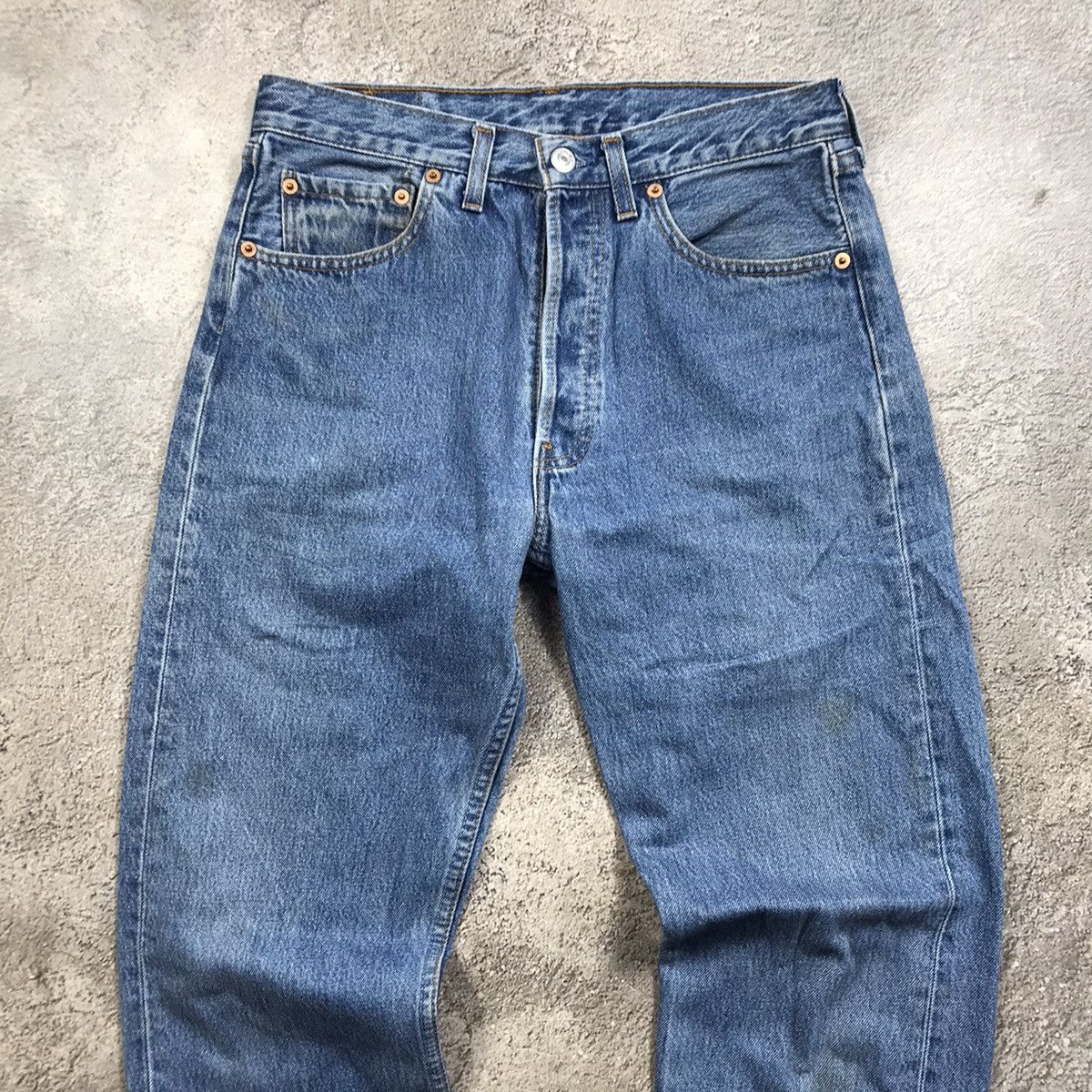 Vintage Vintage 90s Levis Baggy Distressed Thrashed Jeans Grunge 30 Size US 30 / EU 46 - 5 Thumbnail