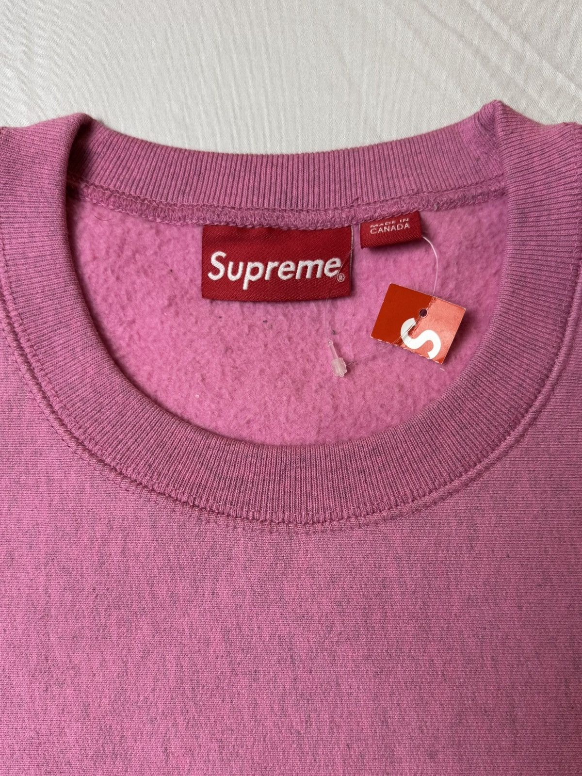 Supreme Supreme 2015 Pink Box Logo Crewneck Size US XL / EU 56 / 4 - 4 Thumbnail