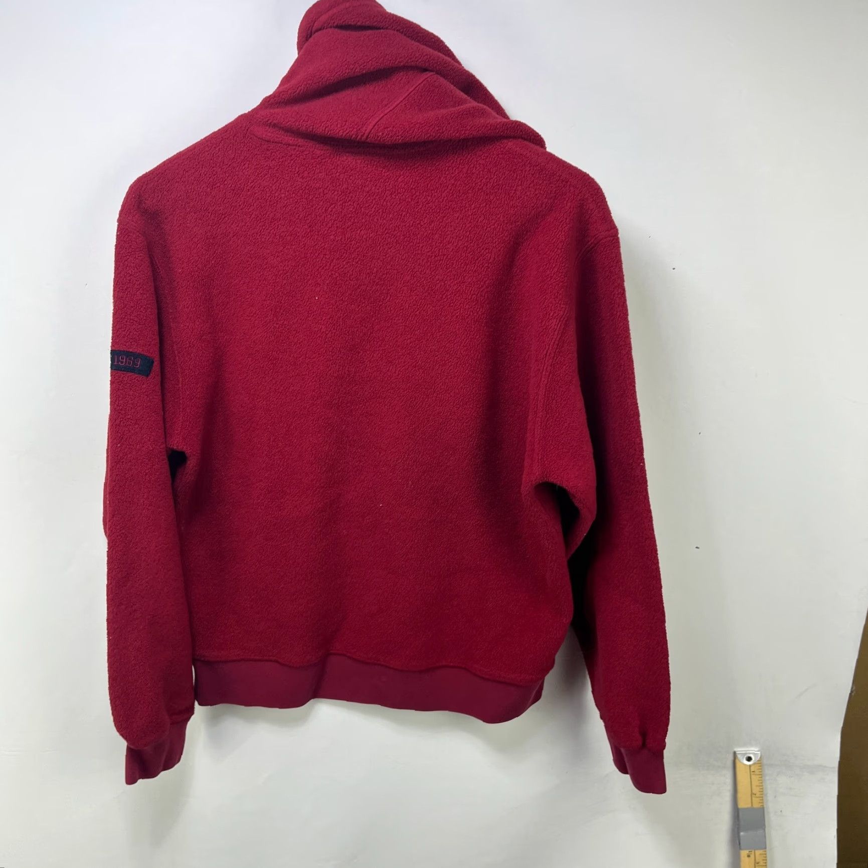 Gap VINTAGE Gap Hoodie Shirt Men S Red 90s Fleece Pullover Size US S / EU 44-46 / 1 - 7 Thumbnail