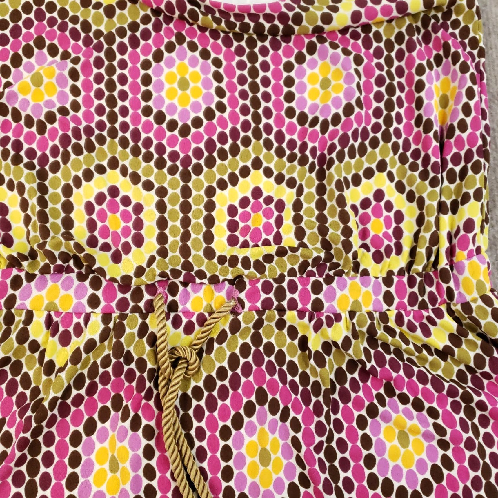 MILLY Milly One Shoulder Dress Shirt Woman Mini Pink Silk Geometric Pattern S Small Colorful Party Dress Womens Size 28" / US 6 / IT 42 - 7 Thumbnail